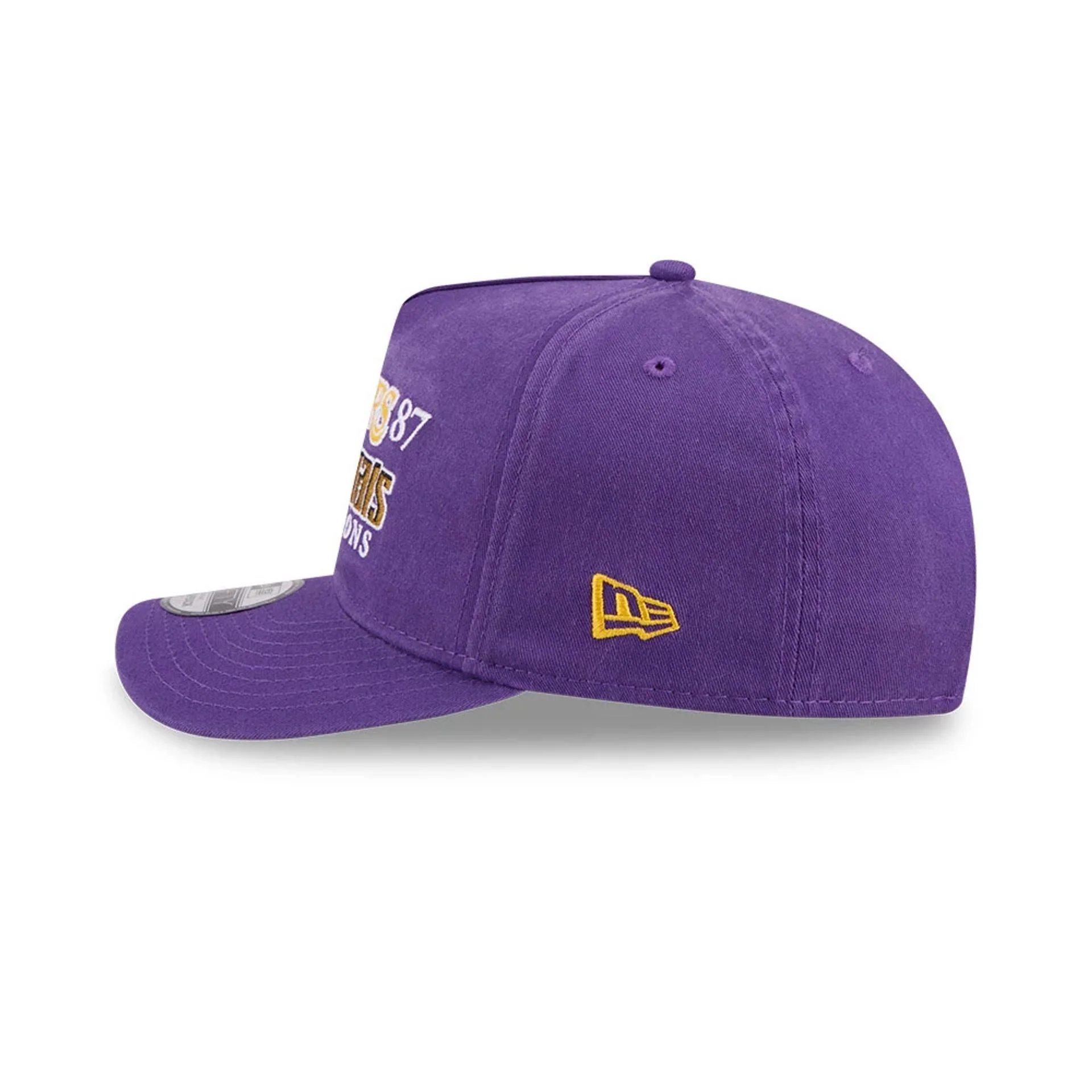 LA Lakers NBA Historic Purple 9FIFTY A-Frame Snapback Adjustable Cap - Image 6