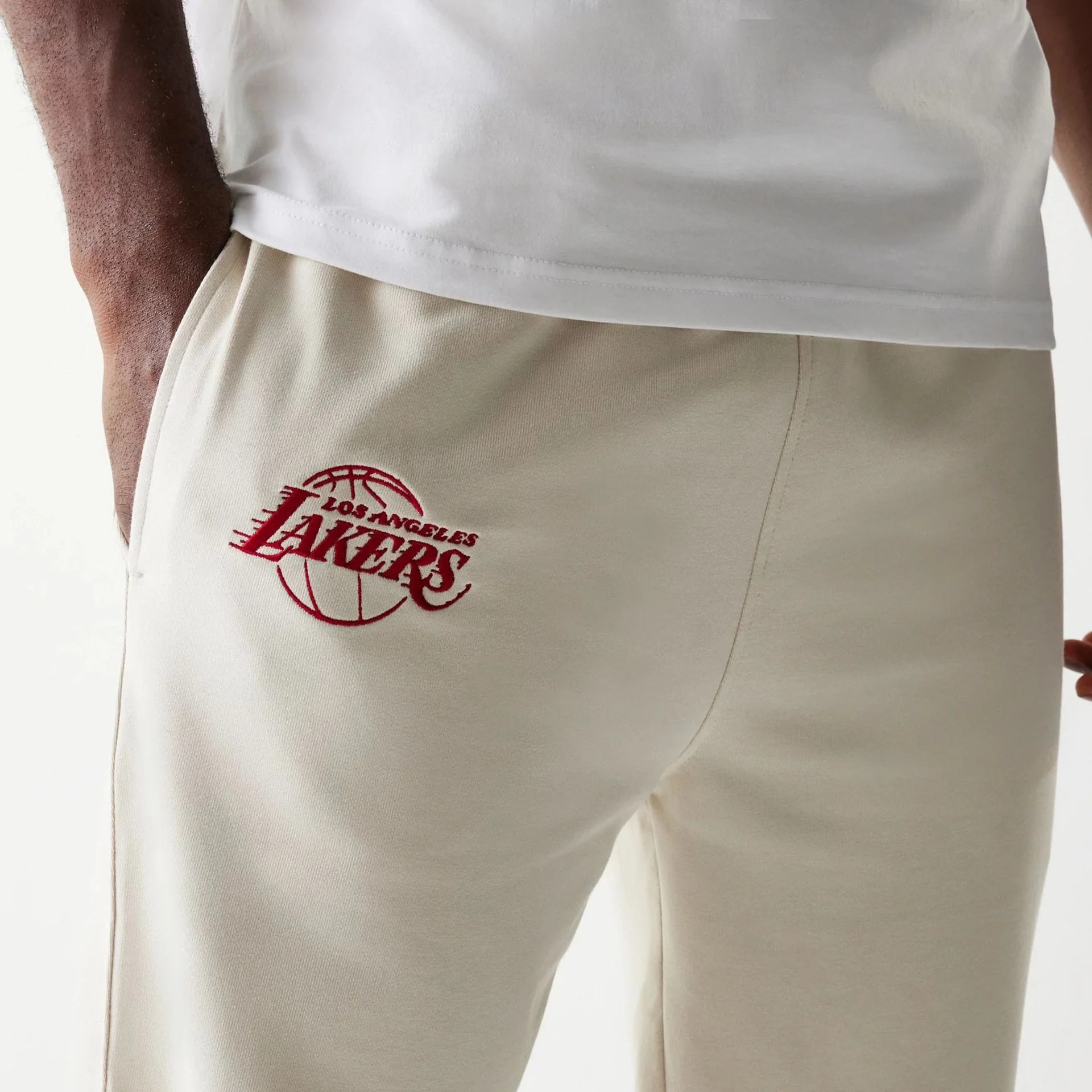 LA Lakers NBA League Essential Cream Joggers - Image 4