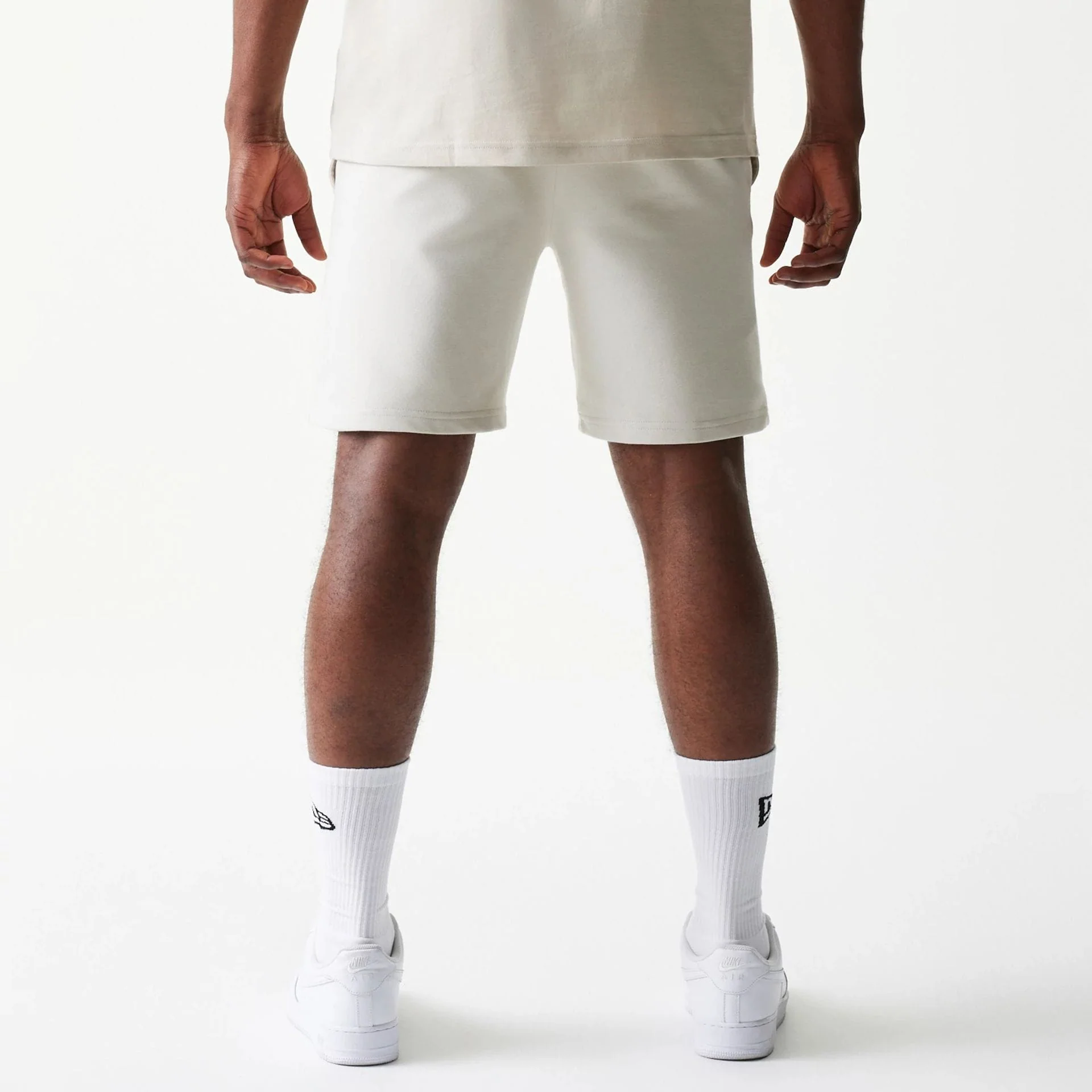 LA Lakers NBA League Essential Cream Shorts - Image 2