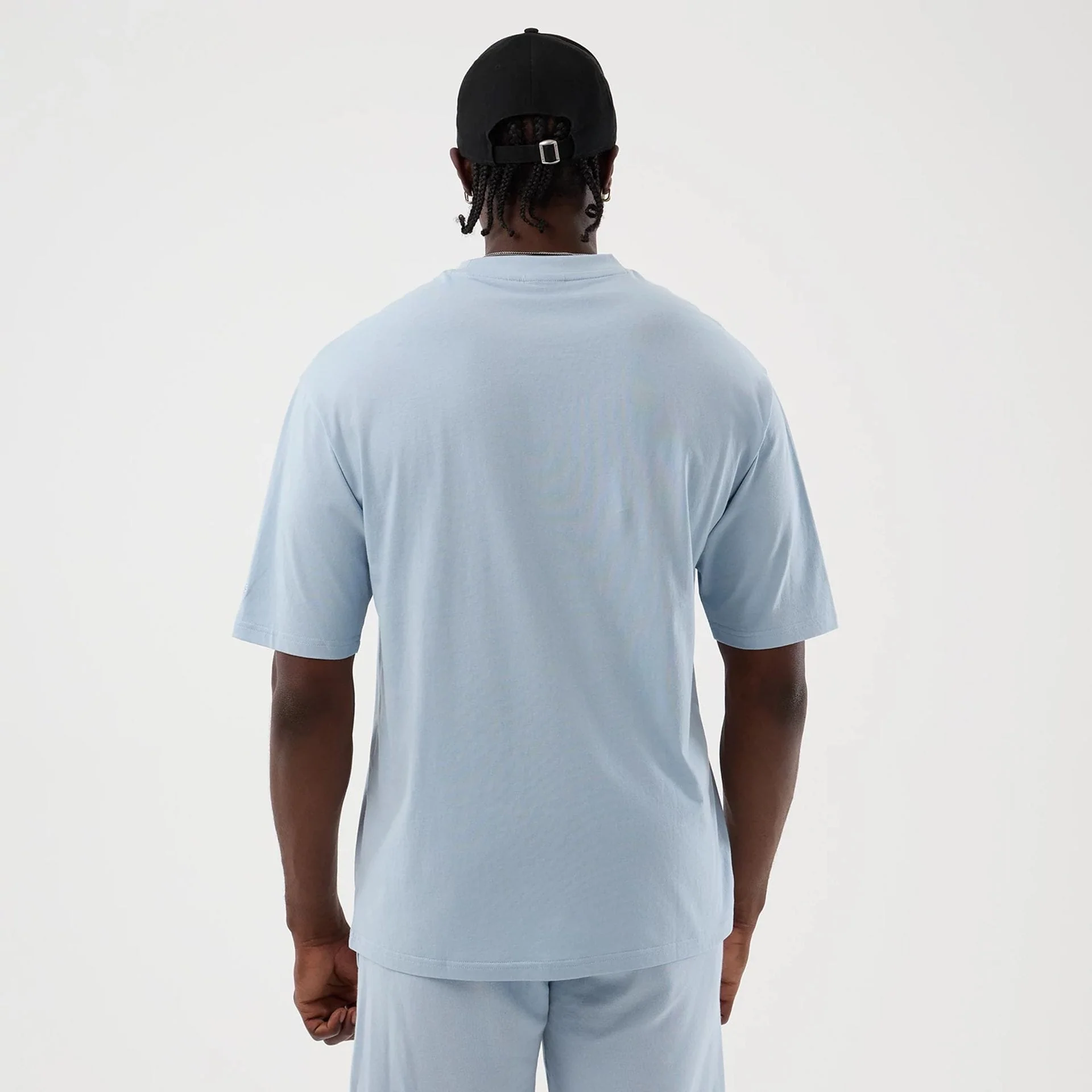 LA Lakers NBA League Essential Pastel Blue Oversized T-Shirt - Image 2