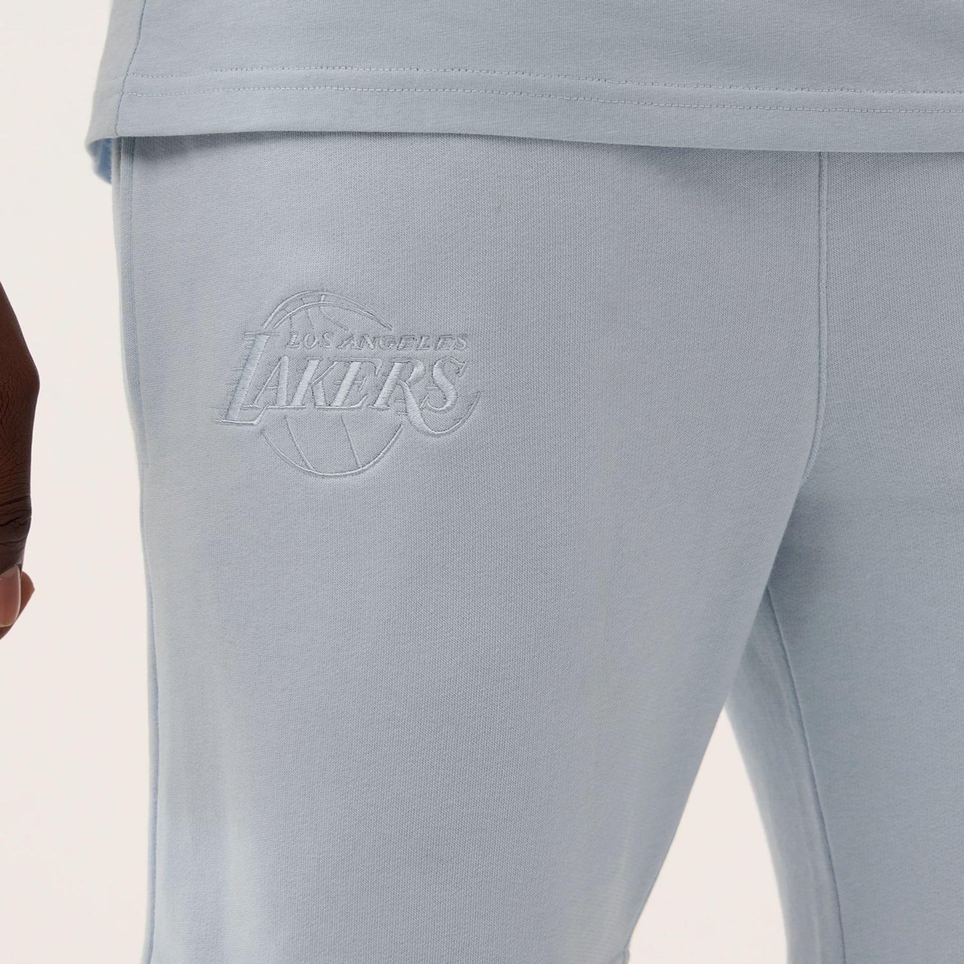 LA Lakers NBA League Essential Pastel Blue Shorts - Image 3
