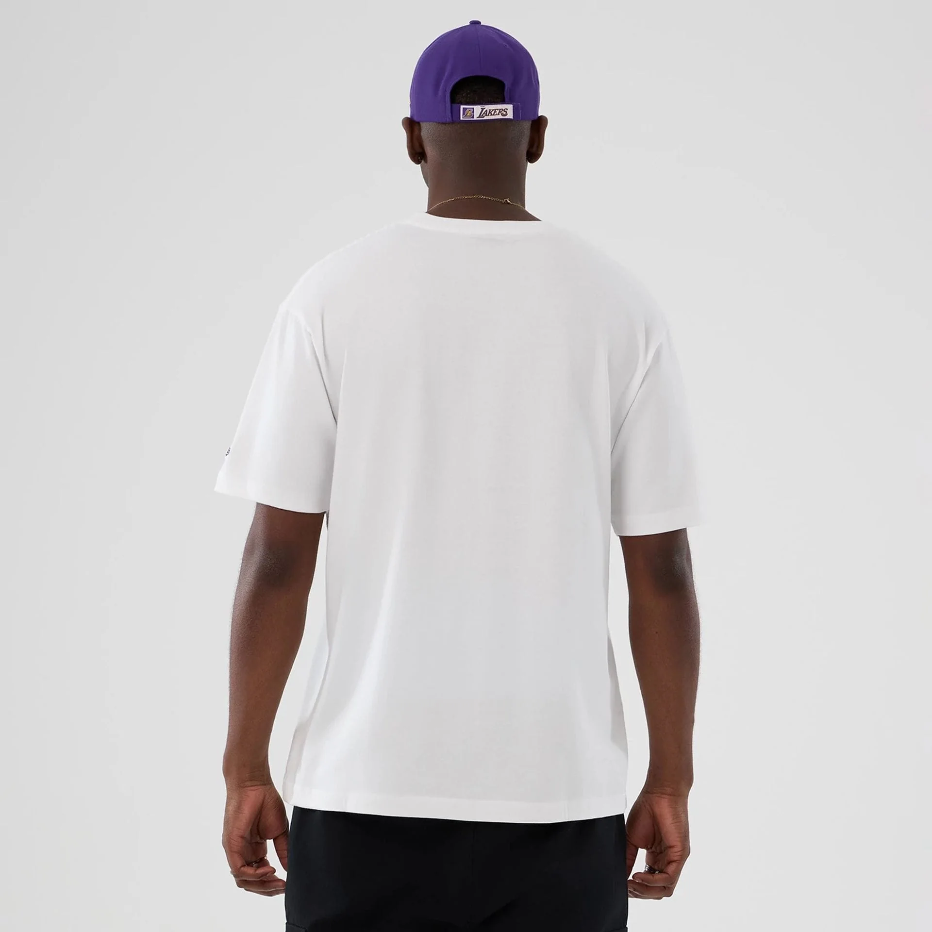 LA Lakers NBA Lifestyle Graphic White T-Shirt - Image 2