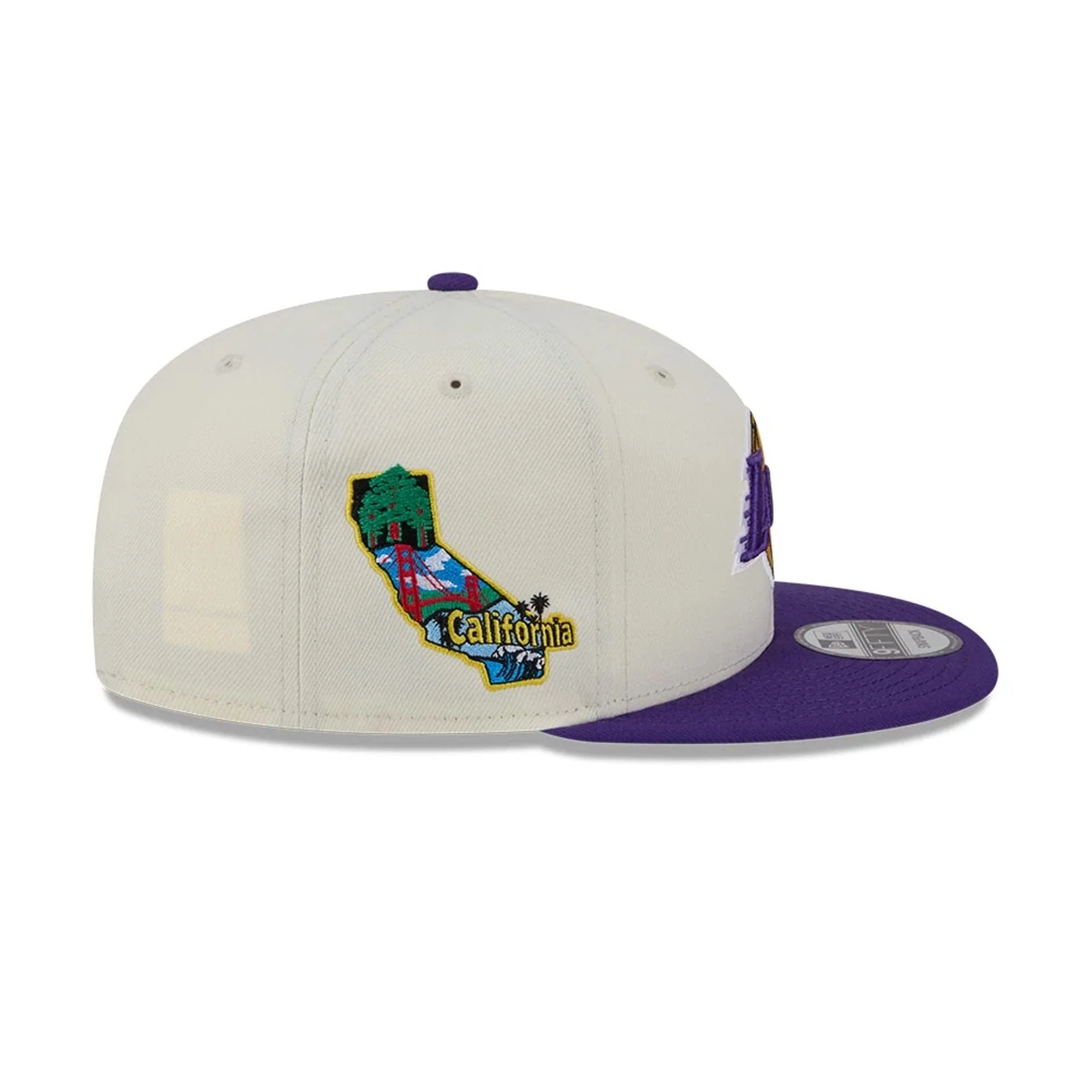 LA Lakers NBA Localized White 9FIFTY Snapback Adjustable Cap - Image 6