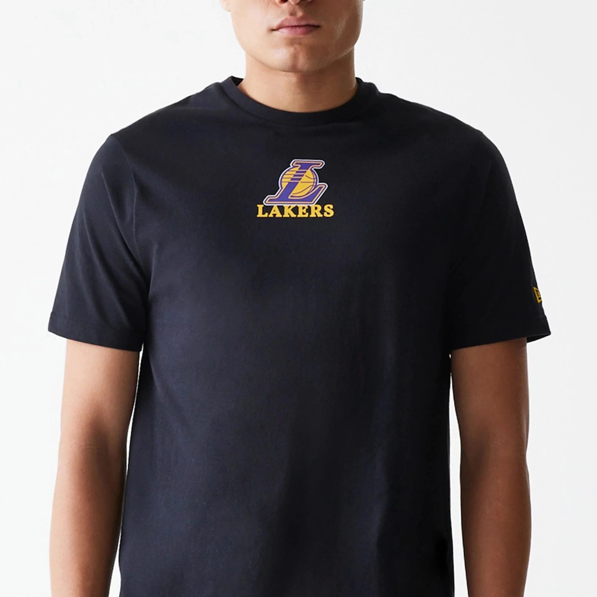 LA Lakers NBA Logo Black T-Shirt - Image 5