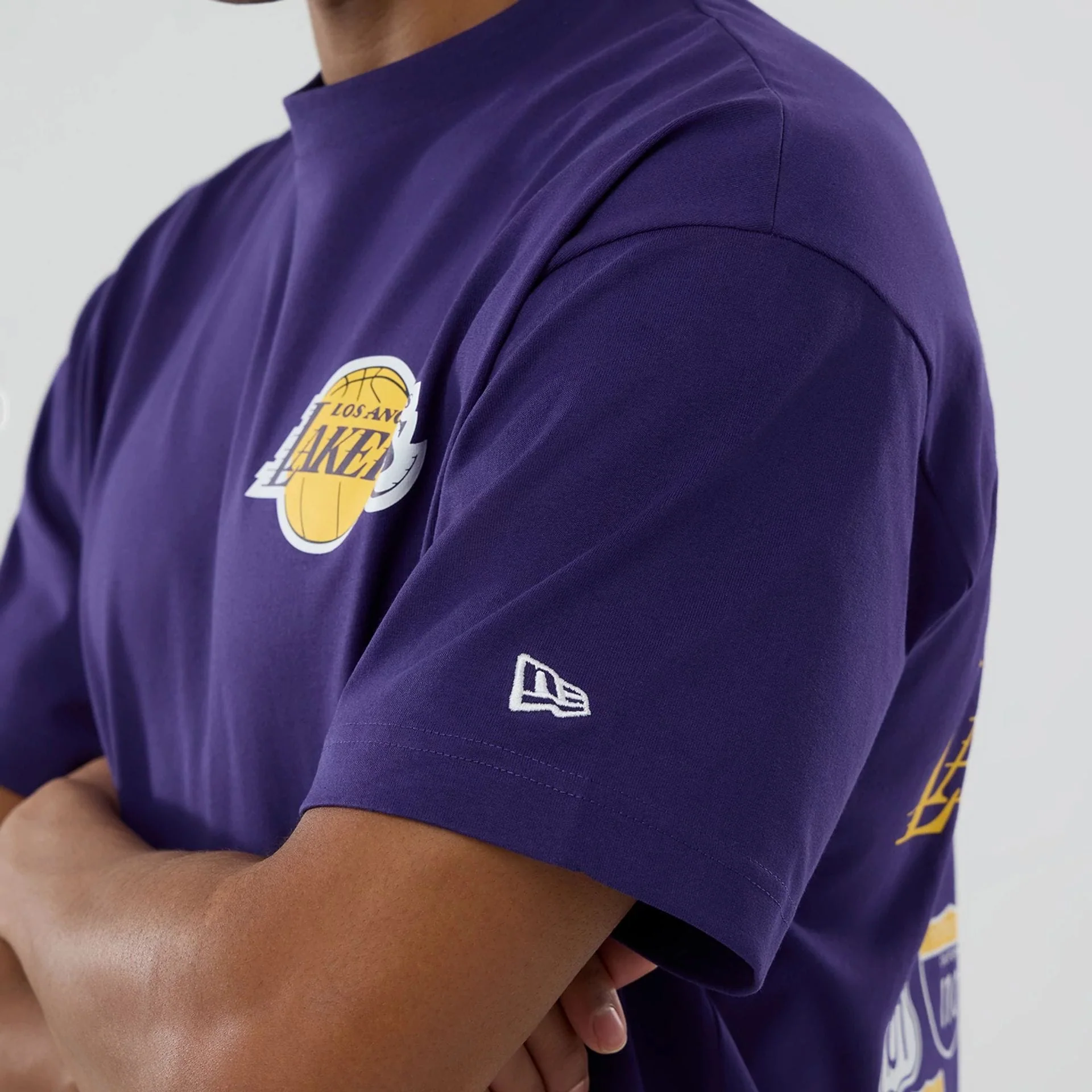 LA Lakers NBA logo Purple T-Shirt - Image 5