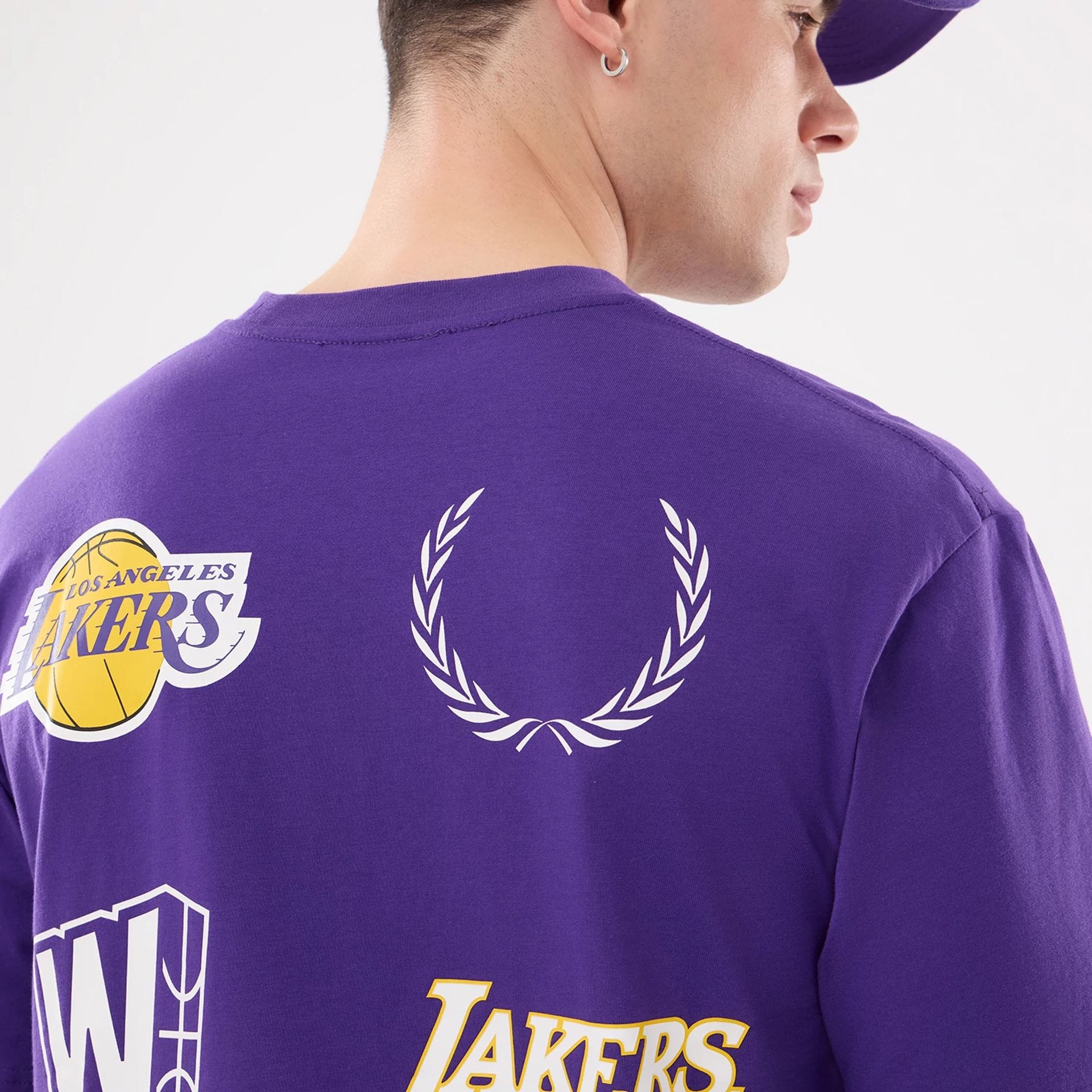 LA Lakers NBA Match Purple T-Shirt - Image 3