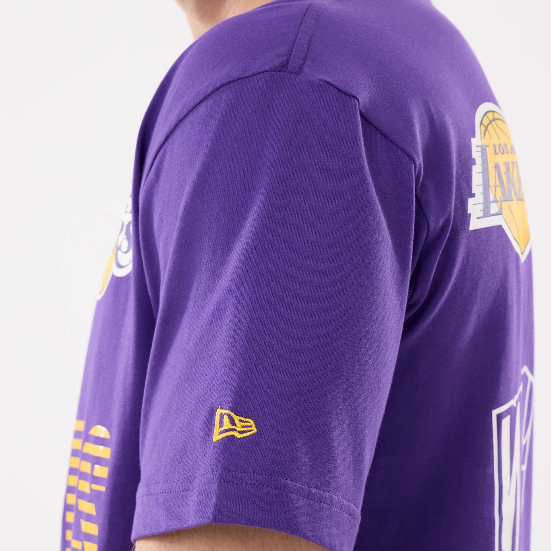 LA Lakers NBA Match Purple T-Shirt - Image 4