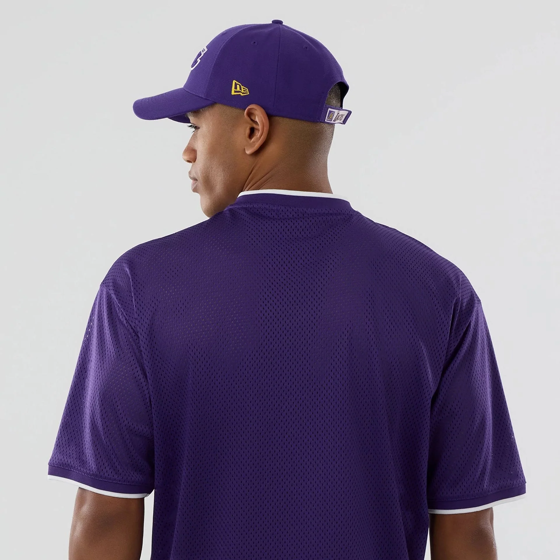 LA Lakers NBA Mesh Purple Oversized T-Shirt - Image 7