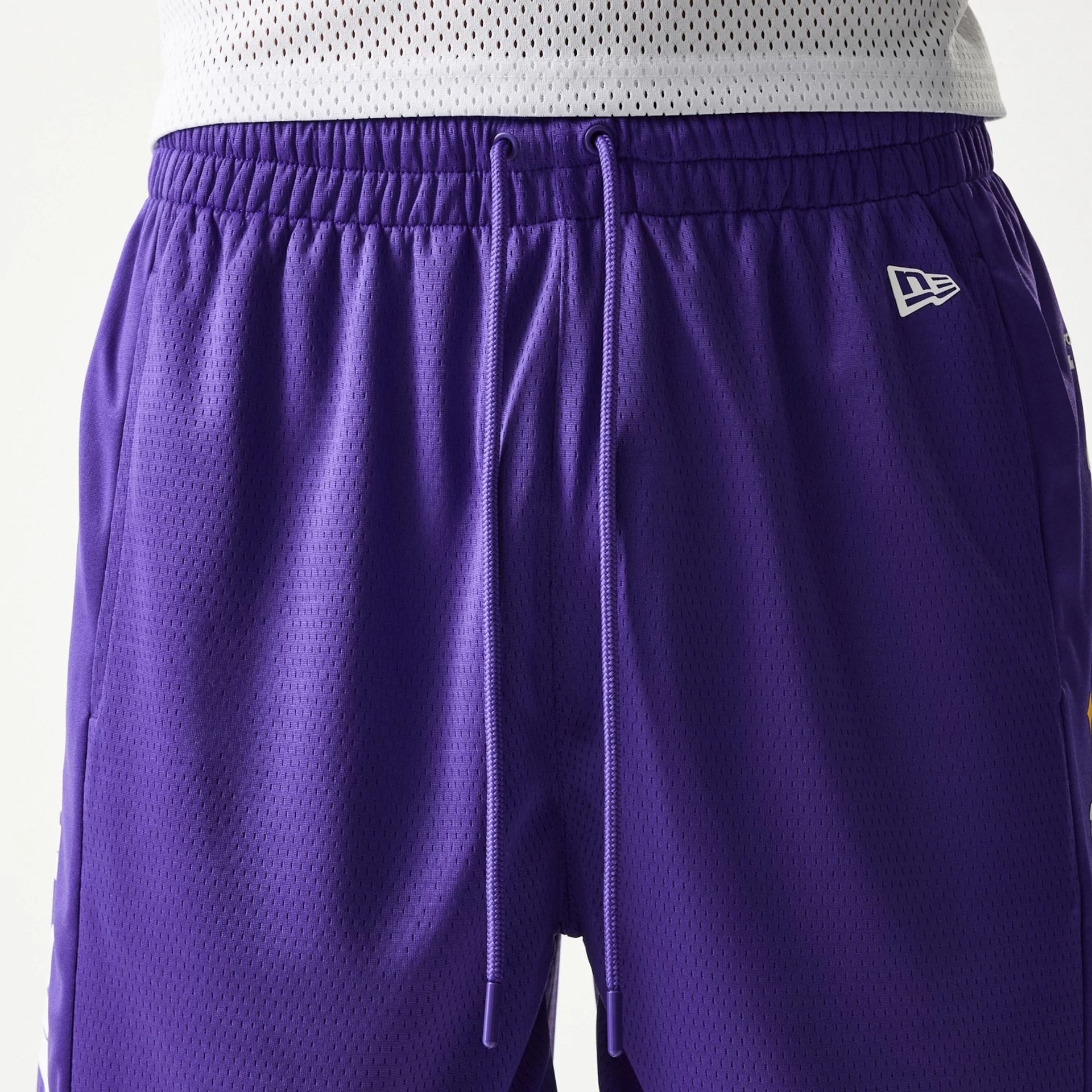 LA Lakers NBA Mesh Purple Shorts - Image 5