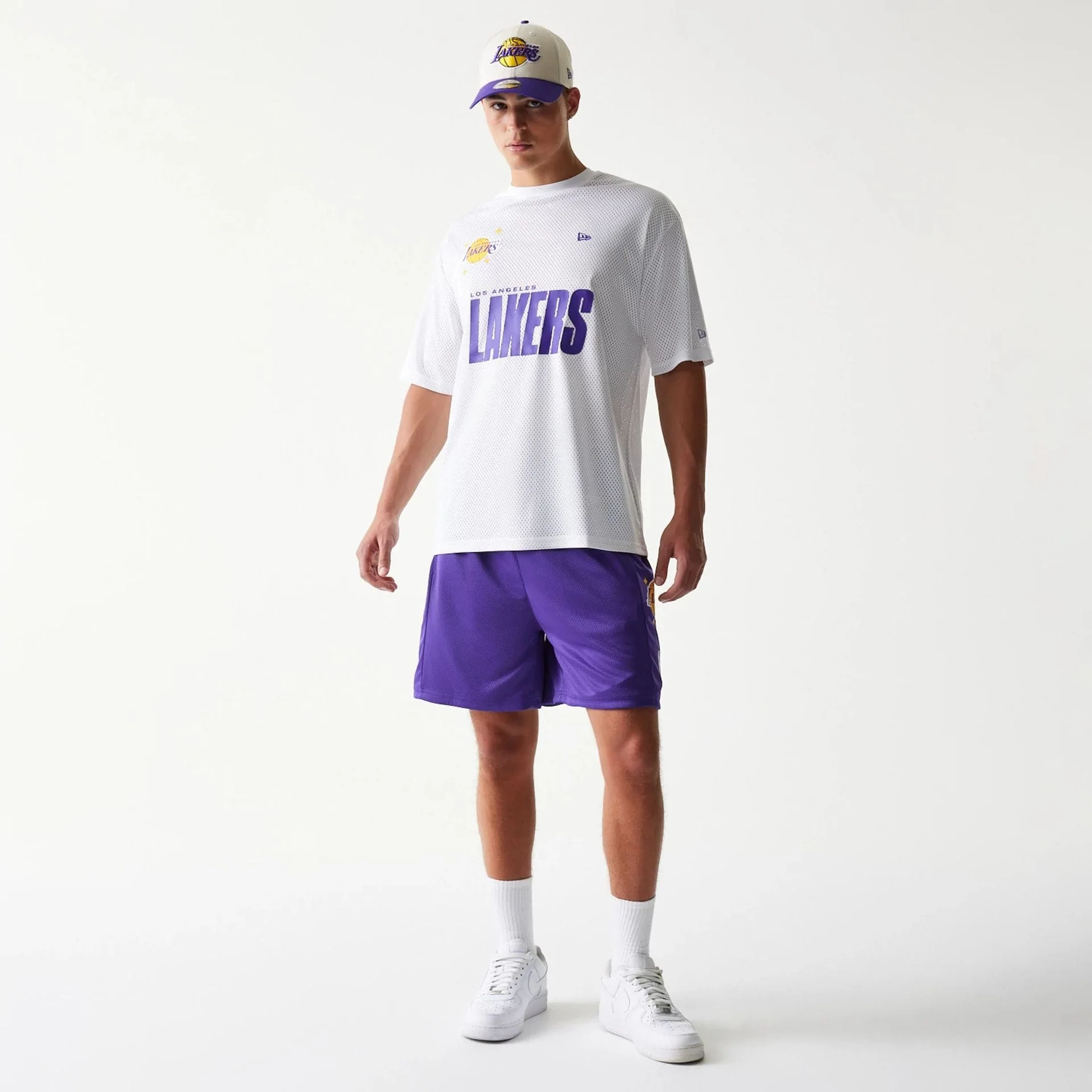 LA Lakers NBA Mesh Purple Shorts - Image 8