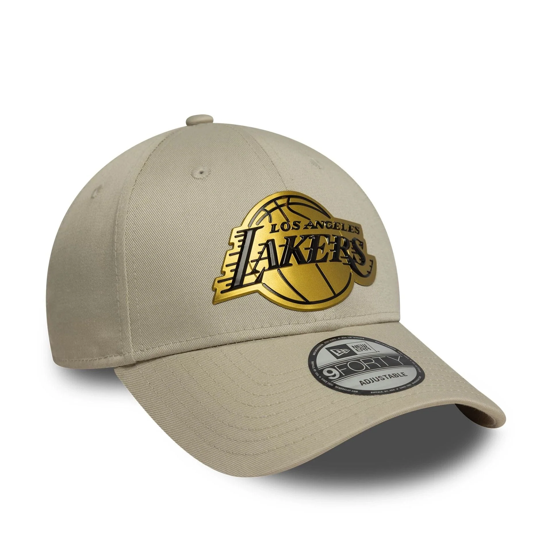 LA Lakers NBA Metallic Light Beige 9FORTY Cap - Image 3