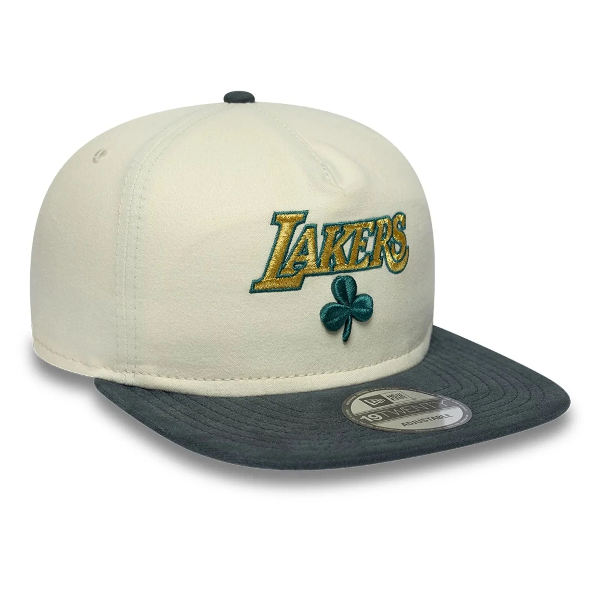 LA Lakers NBA Metallic Logo Cream 19TWENTY Adjustable Cap - Image 4