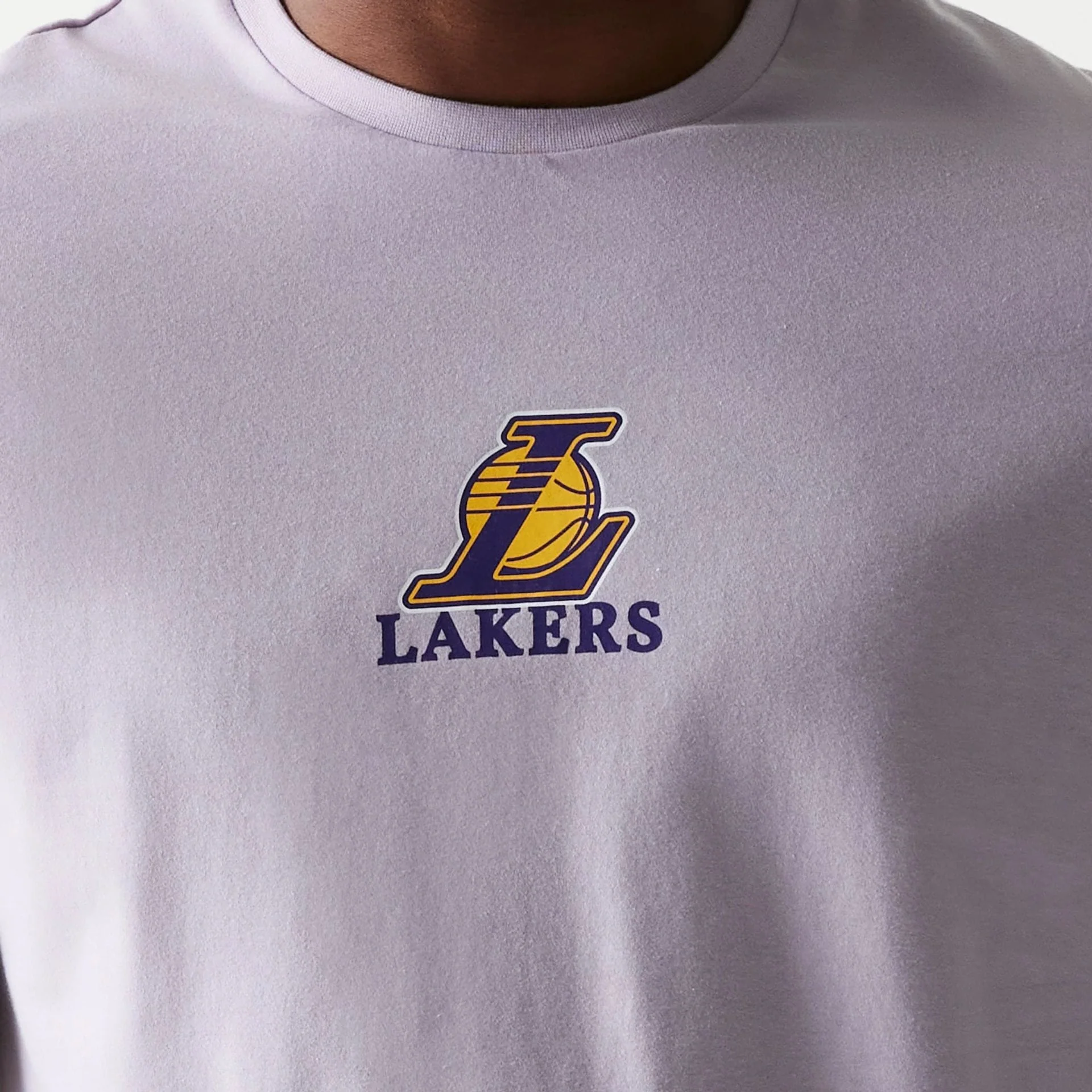 LA Lakers NBA Pastel Purple T-Shirt - Image 3
