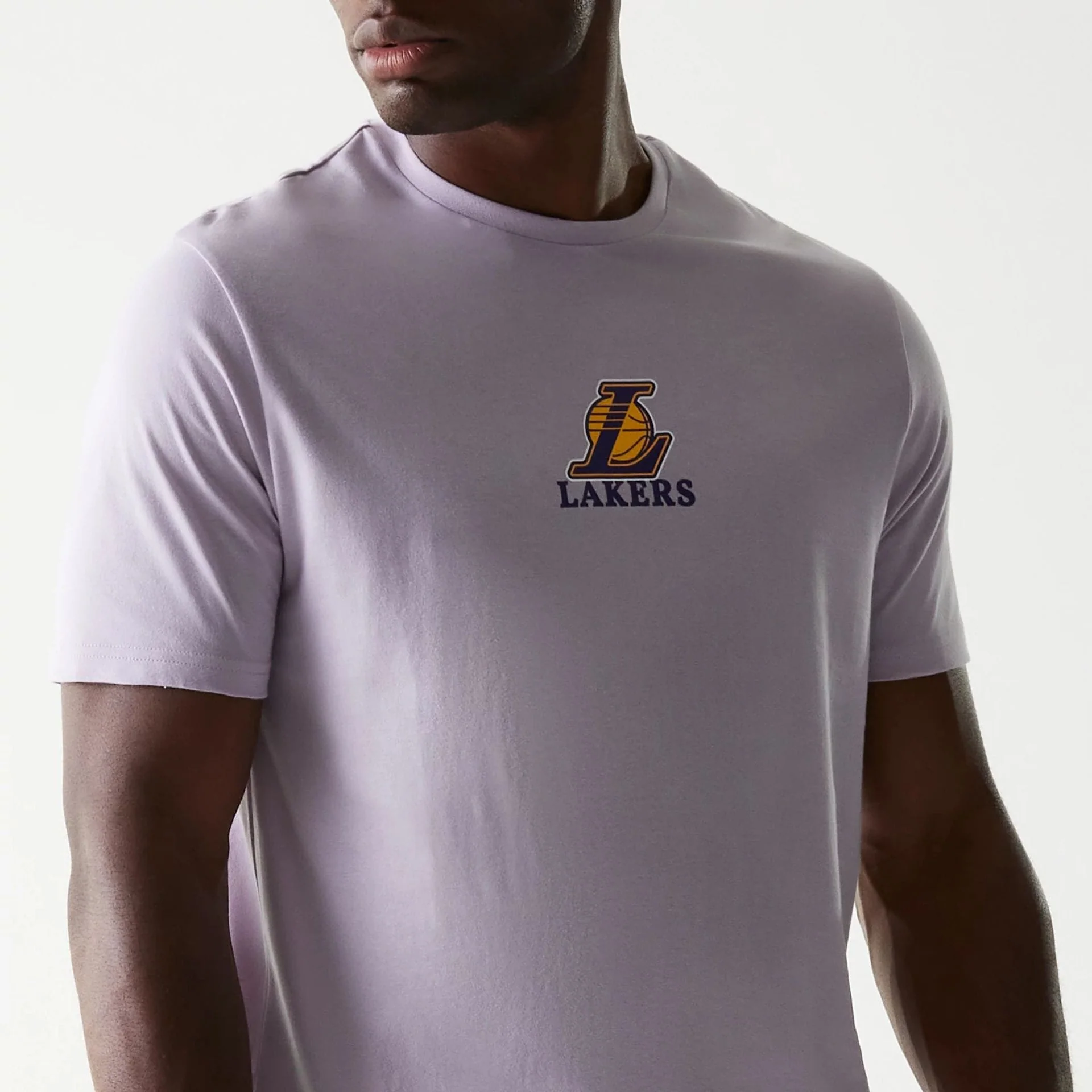 LA Lakers NBA Pastel Purple T-Shirt - Image 4