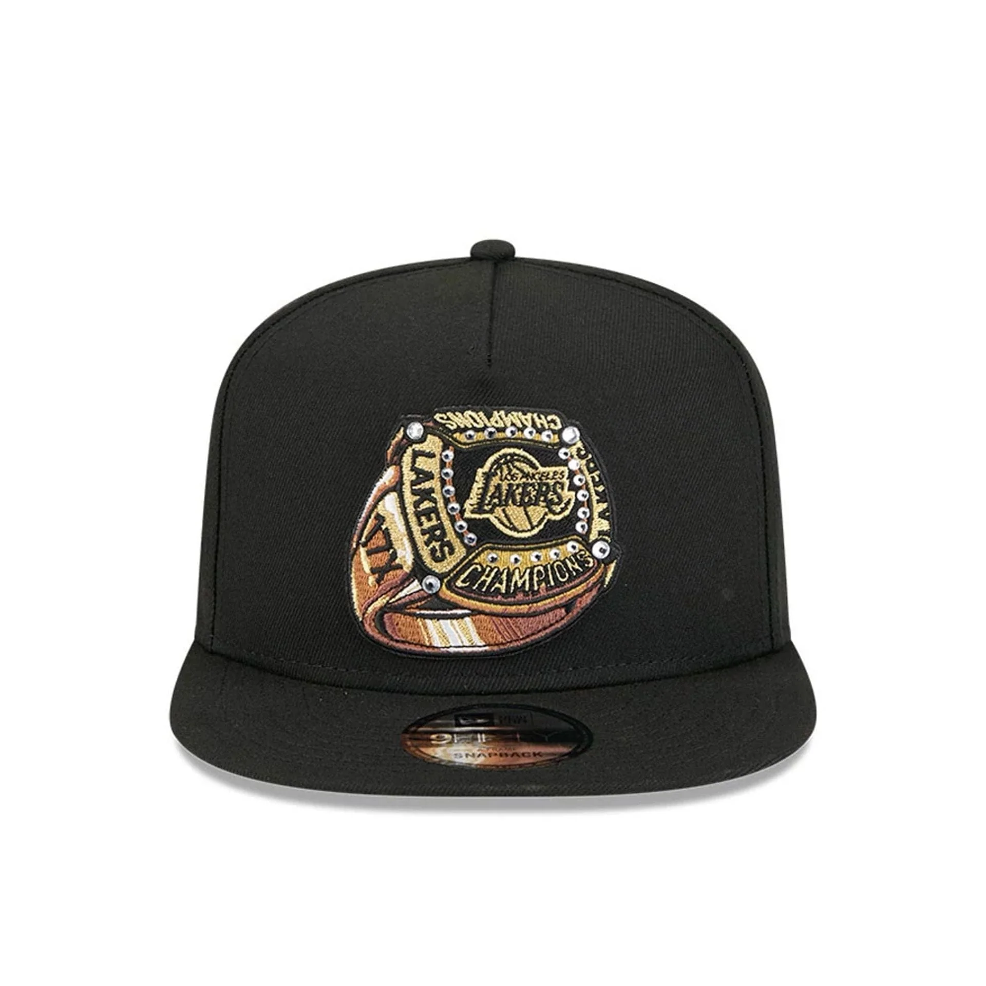 LA Lakers NBA Ring Black 9FIFTY A-Frame Snapback Adjustable Cap - Image 3