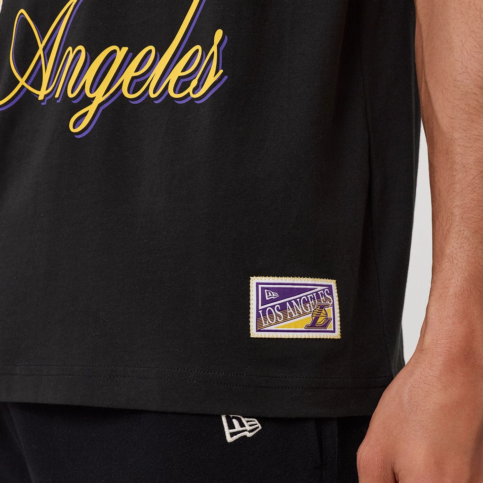 LA Lakers NBA Sport Classic Black T-Shirt - Image 6