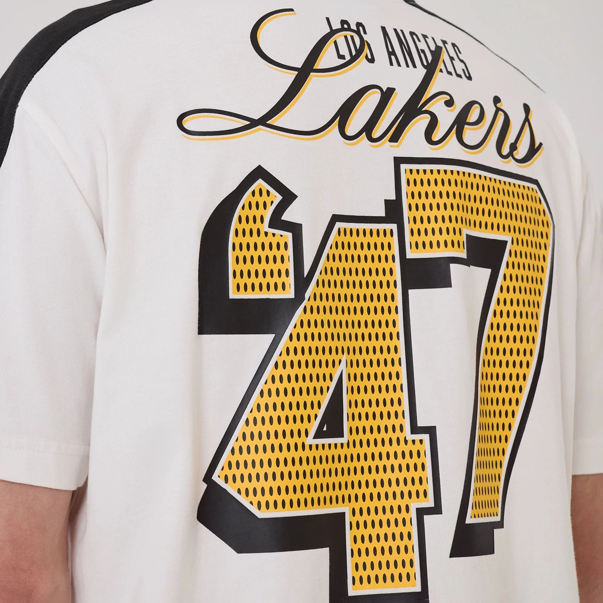 LA Lakers NBA Sport Classic White T-Shirt - Image 7