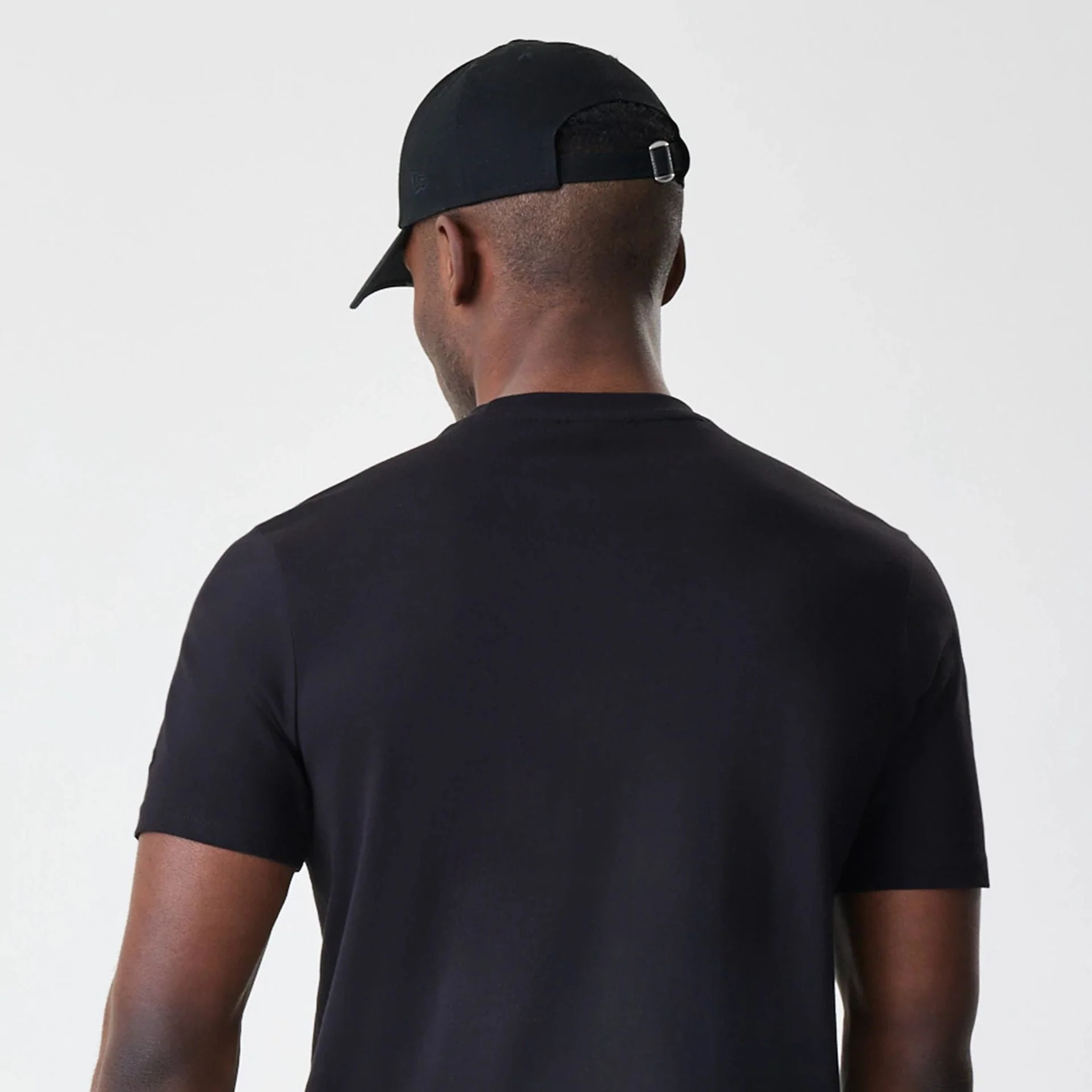 LA Lakers NBA Stack Wordmark Black T-Shirt - Image 7