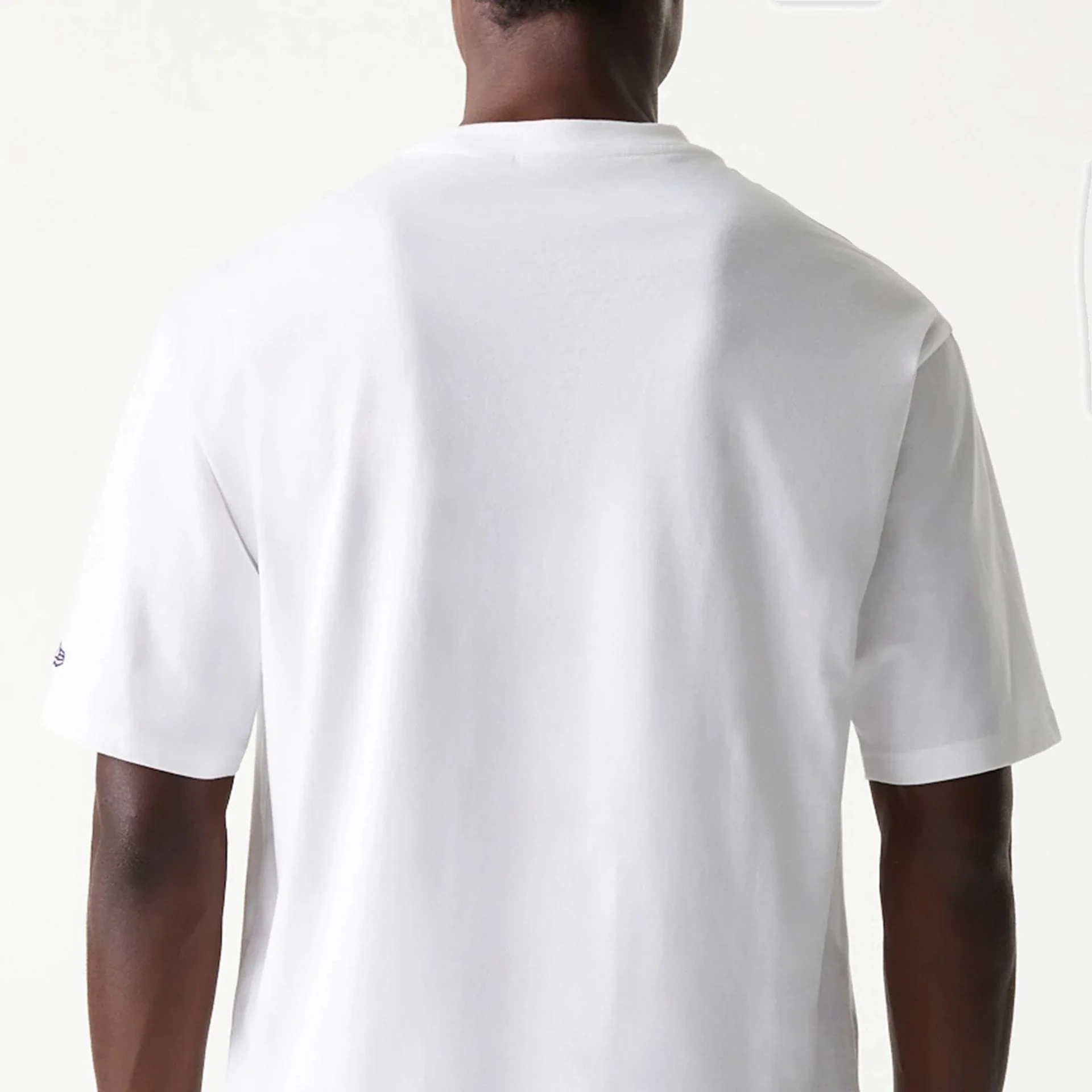 LA Lakers NBA Team Graphic White Oversized T-Shirt - Image 7