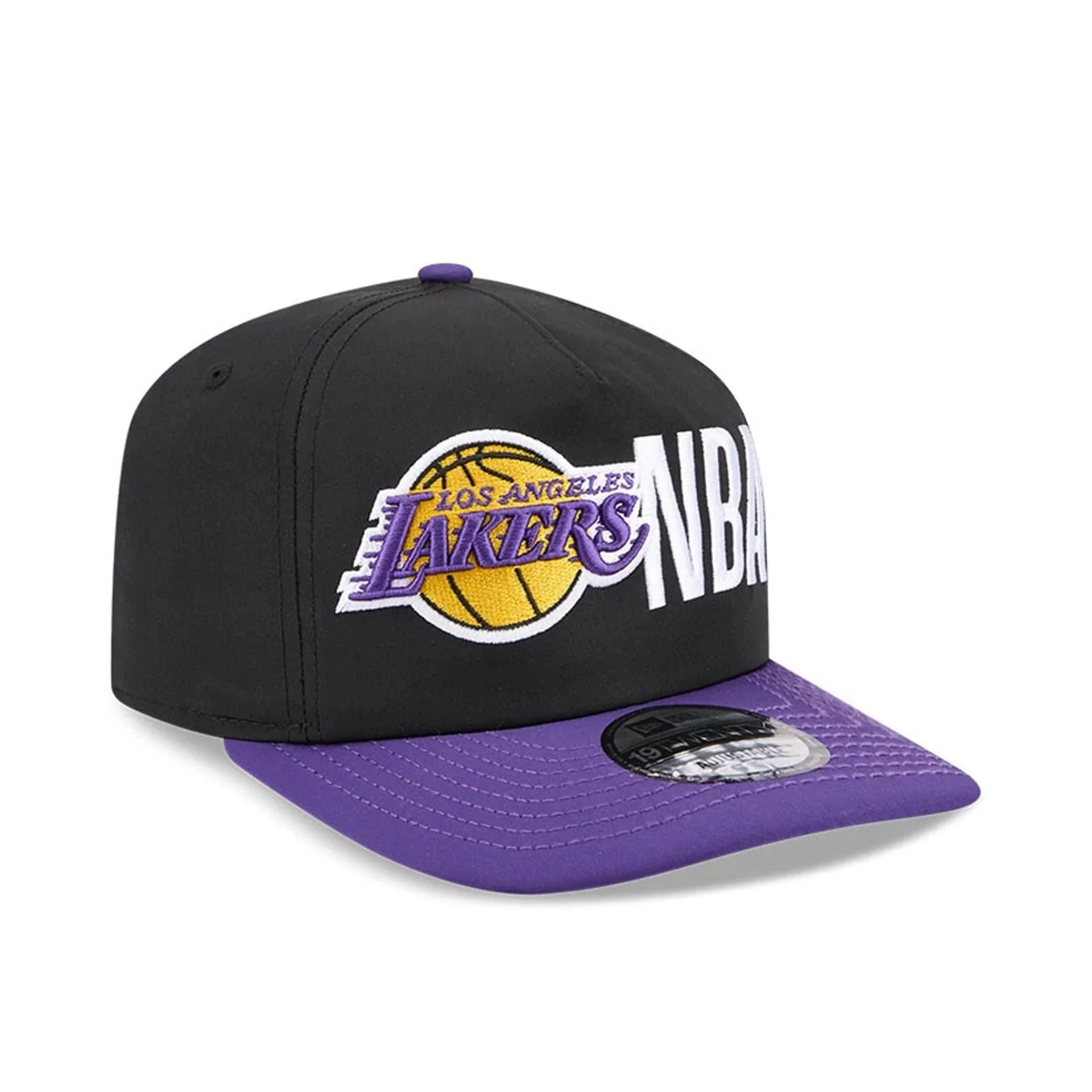 LA Lakers NBA Team Logo Black 19TWENTY Adjustable Cap - Image 4
