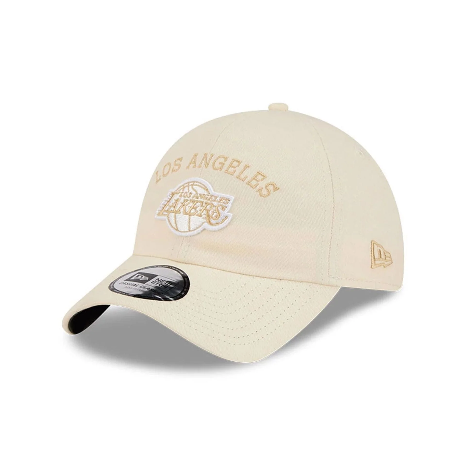 LA Lakers NBA Team Logo White Casual Classic Adjustable Cap - Image 4