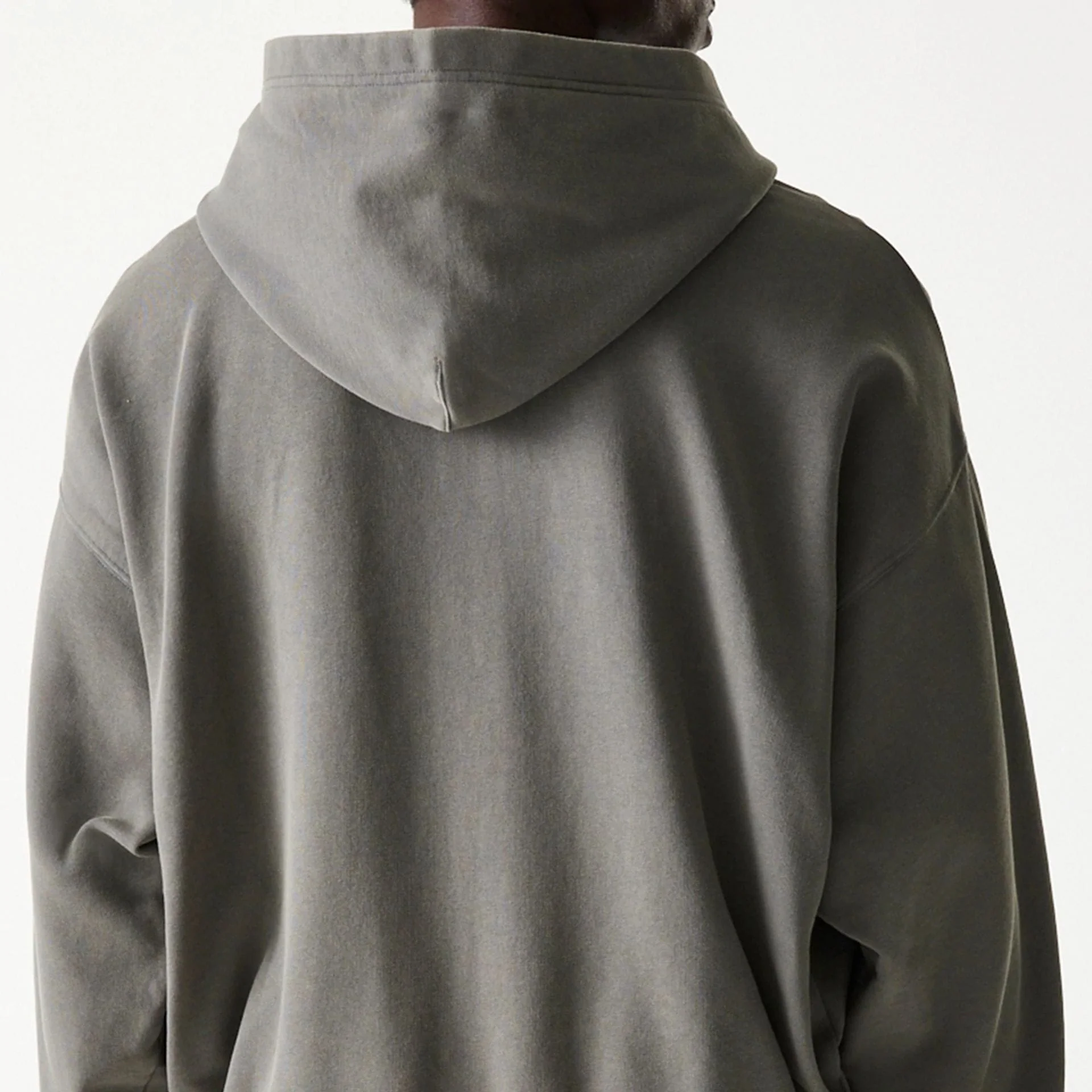 LA Lakers NBA Washed Grey Full Zip Hoodie - Image 7
