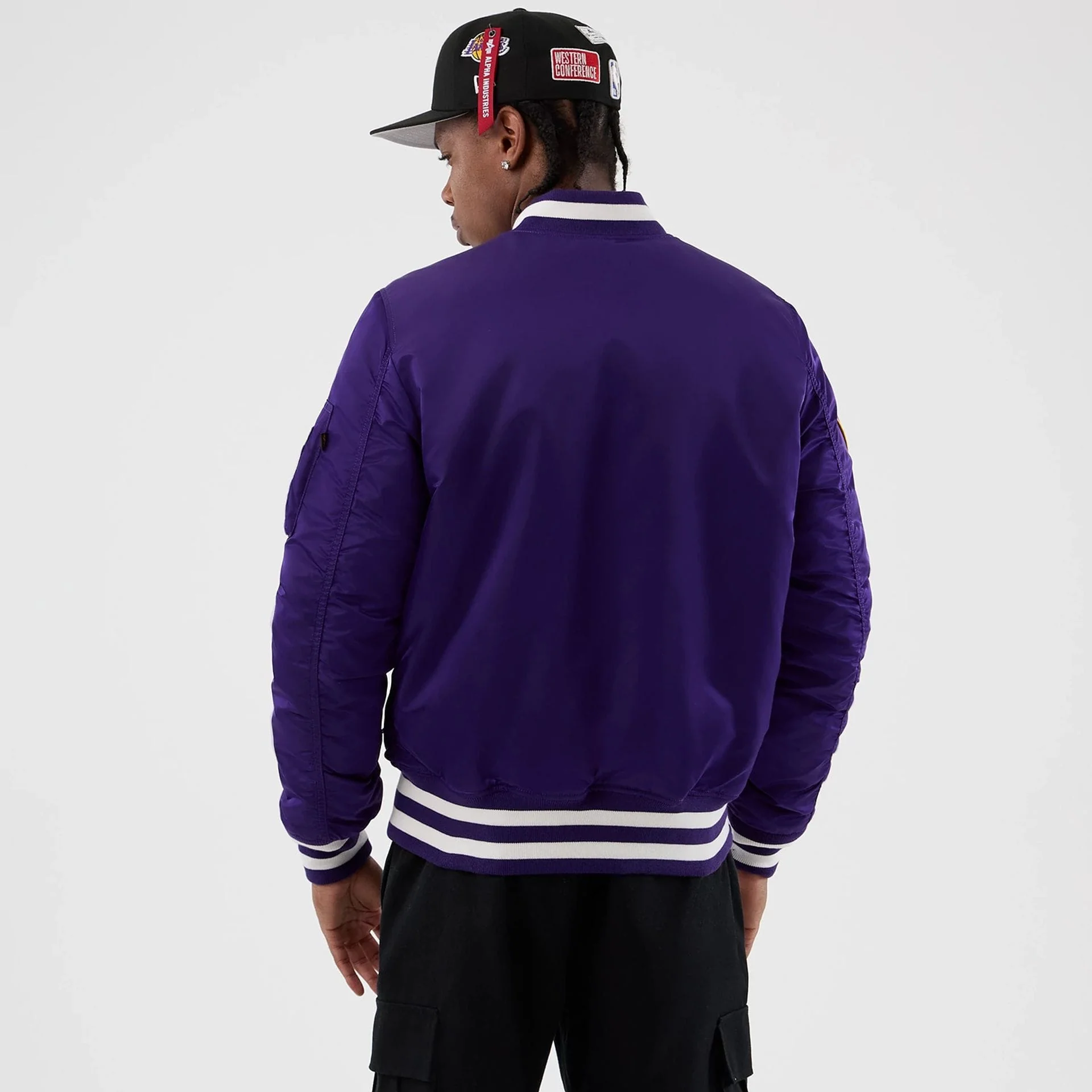 LA Lakers NBA x Alpha Purple Jacket - Image 2
