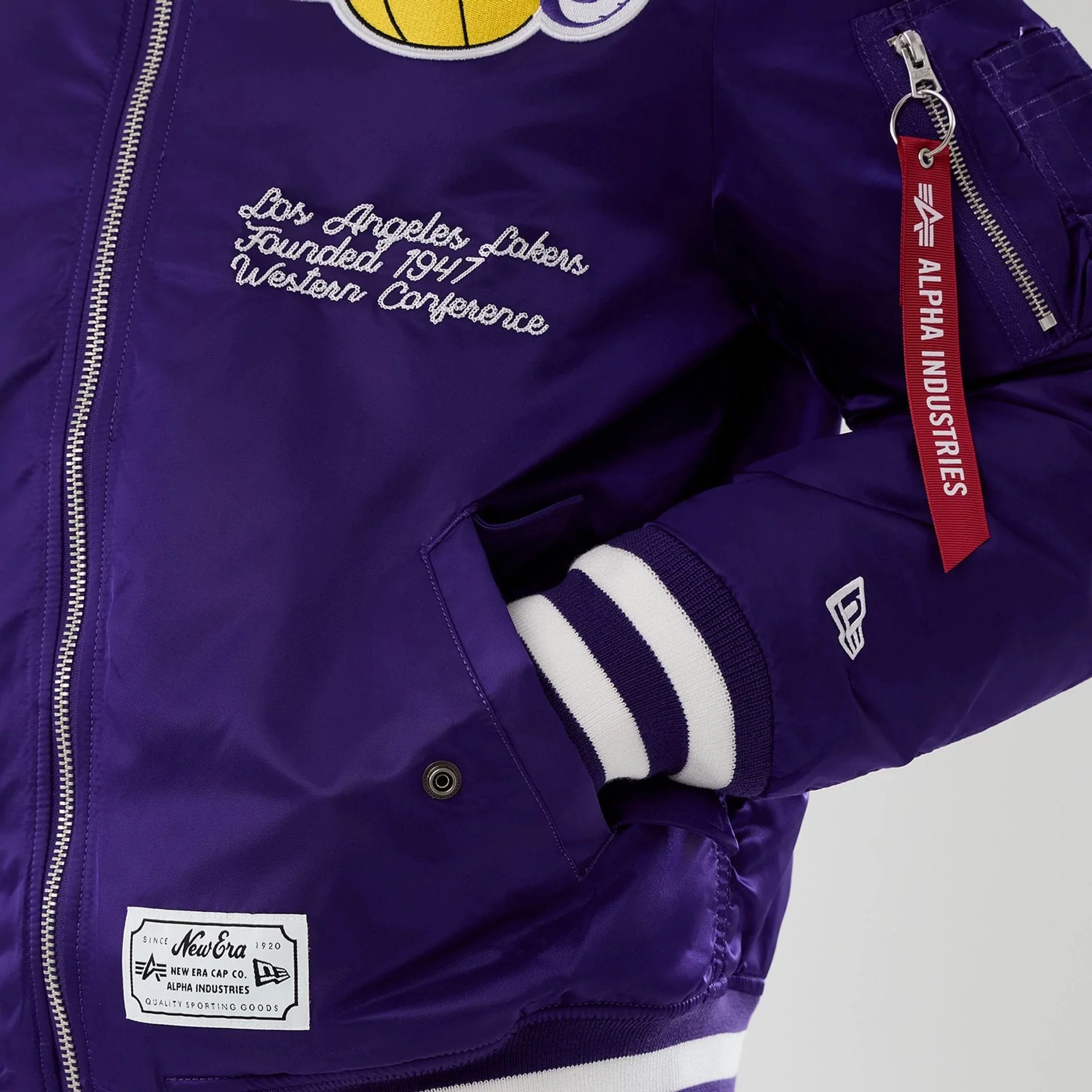 LA Lakers NBA x Alpha Purple Jacket - Image 5