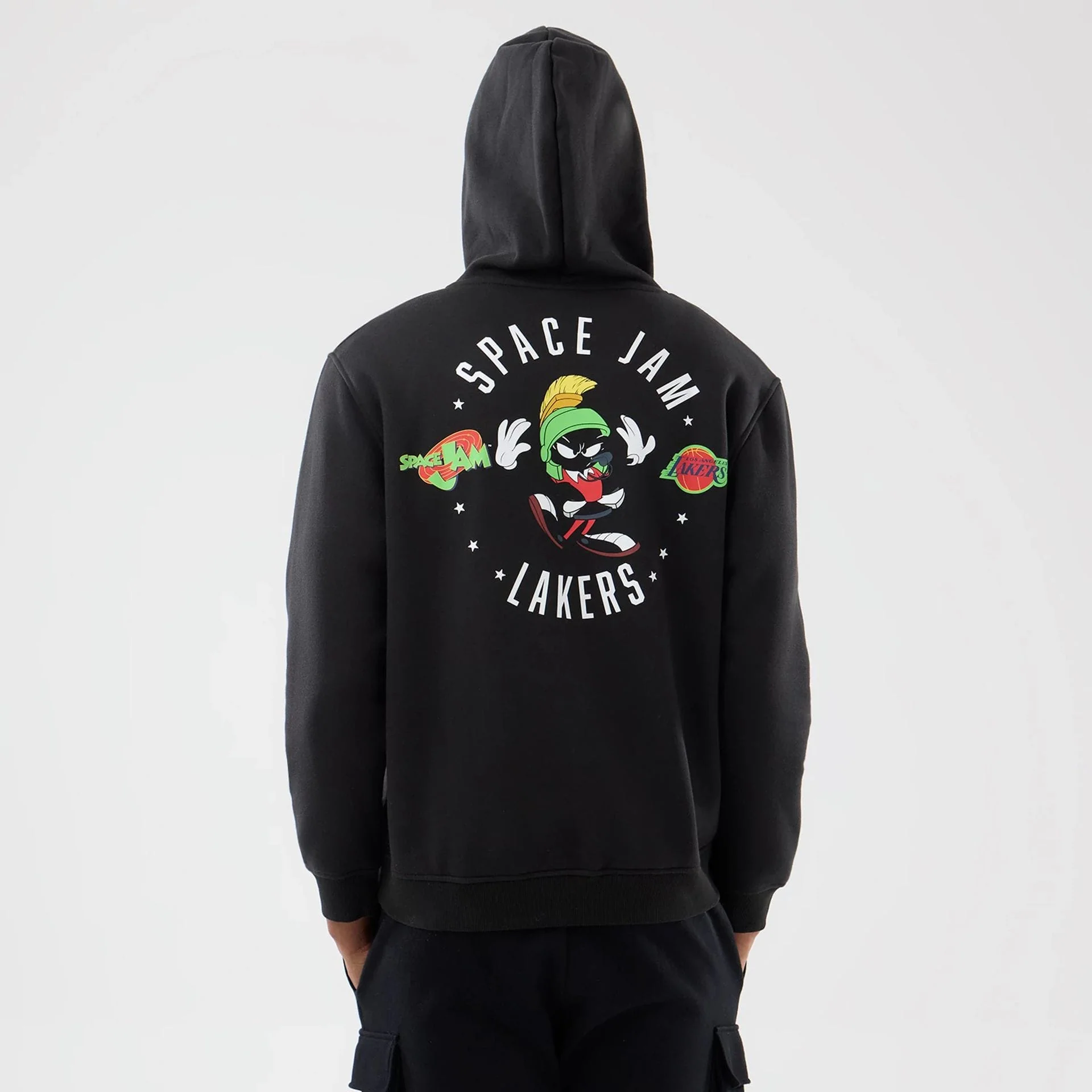 LA Lakers Space Jam 2 X NBA Black Pullover Hoodie - Image 2