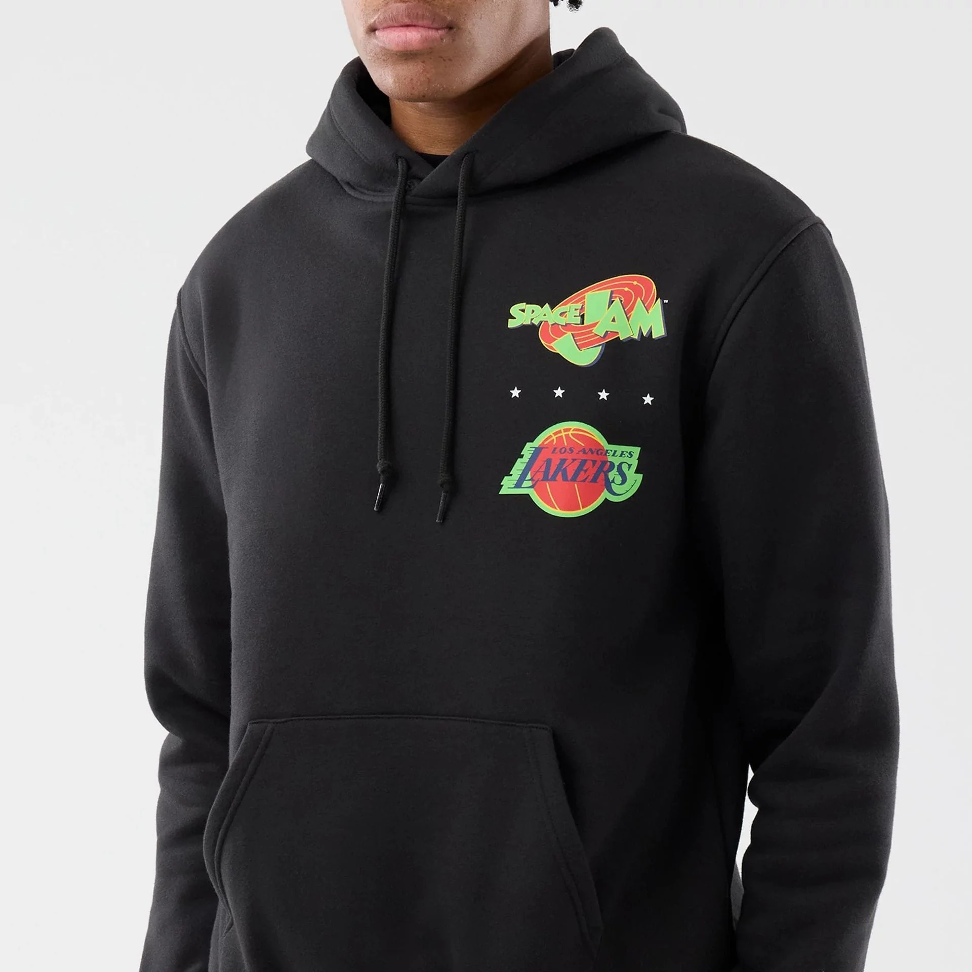 LA Lakers Space Jam 2 X NBA Black Pullover Hoodie - Image 3
