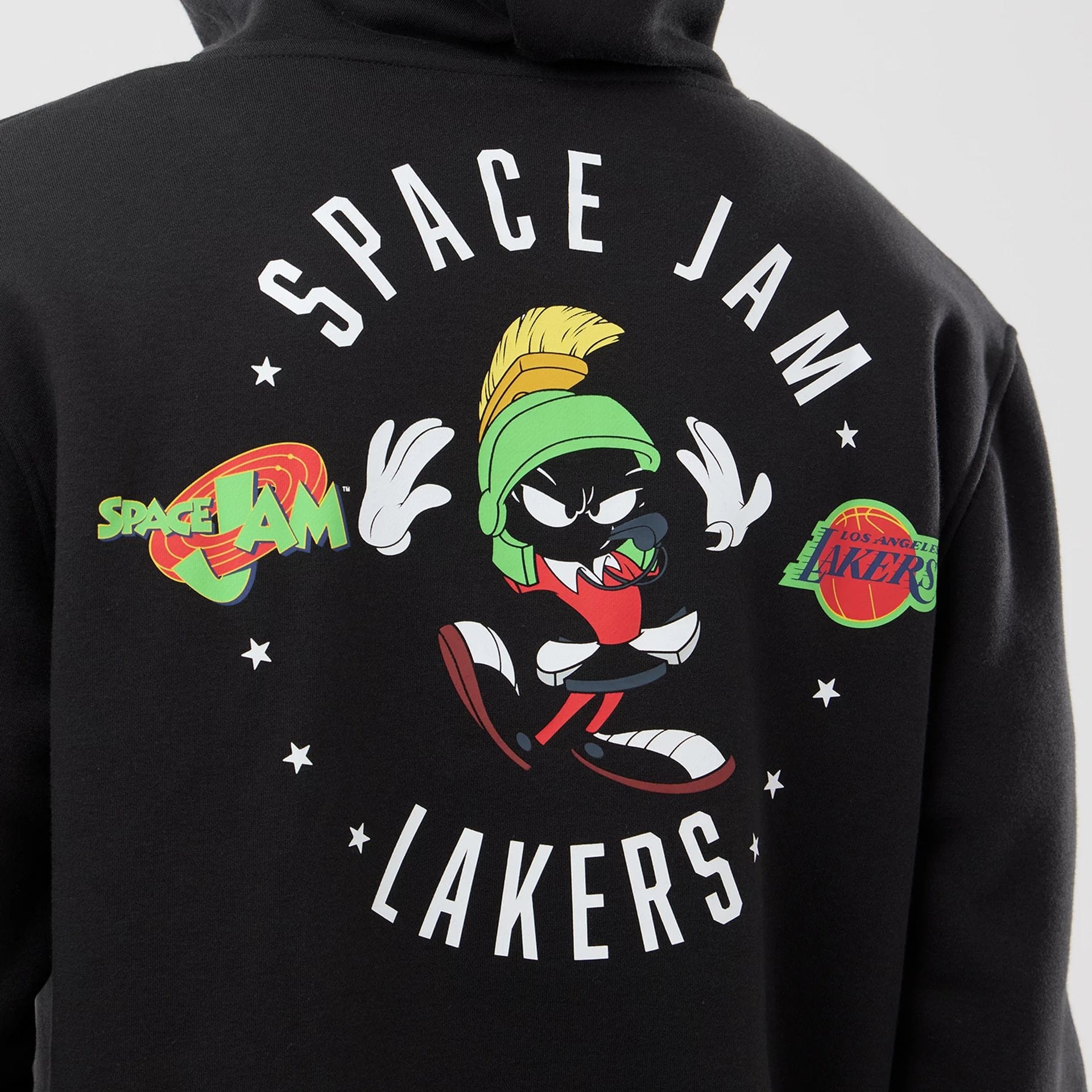 LA Lakers Space Jam 2 X NBA Black Pullover Hoodie - Image 4