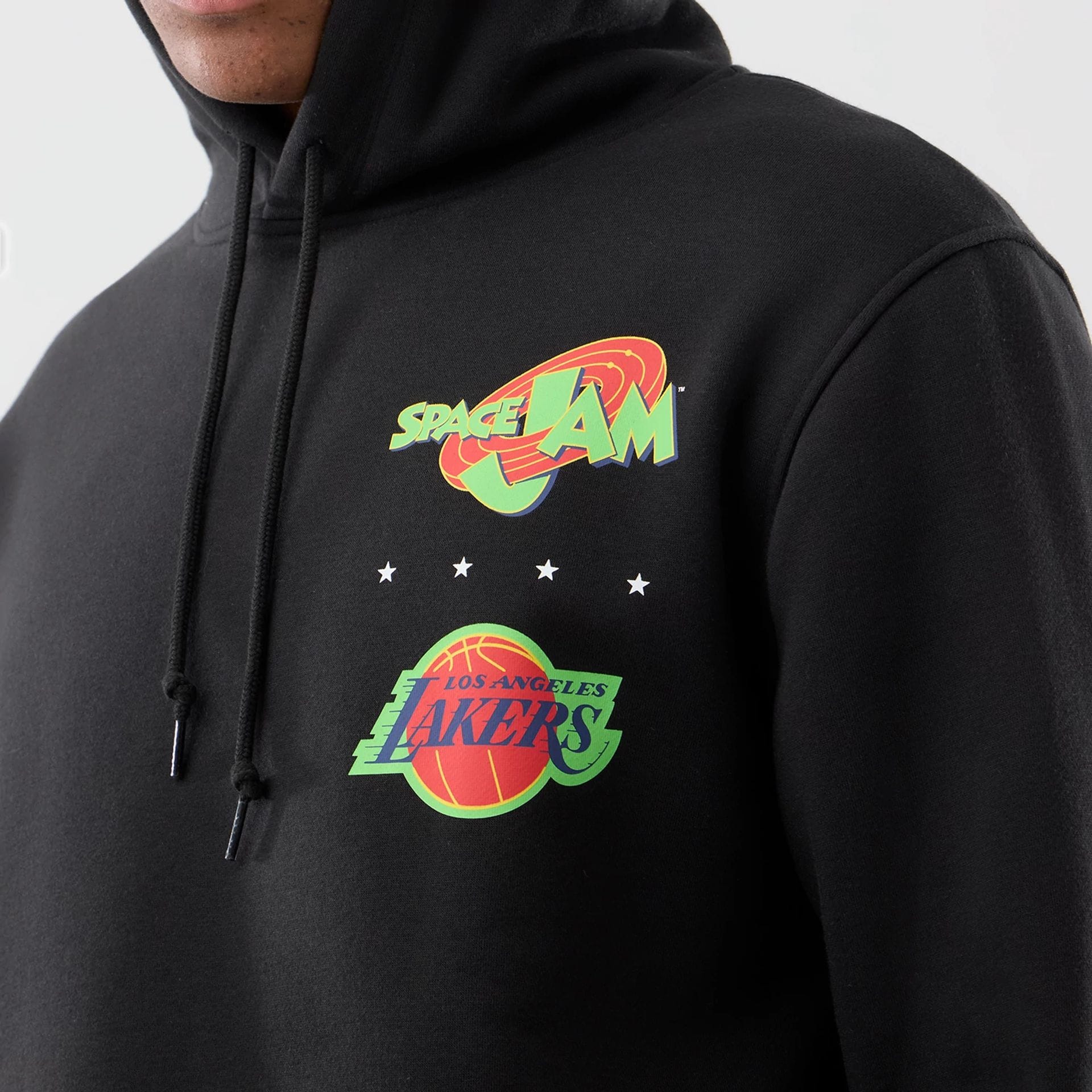 LA Lakers Space Jam 2 X NBA Black Pullover Hoodie - Image 5