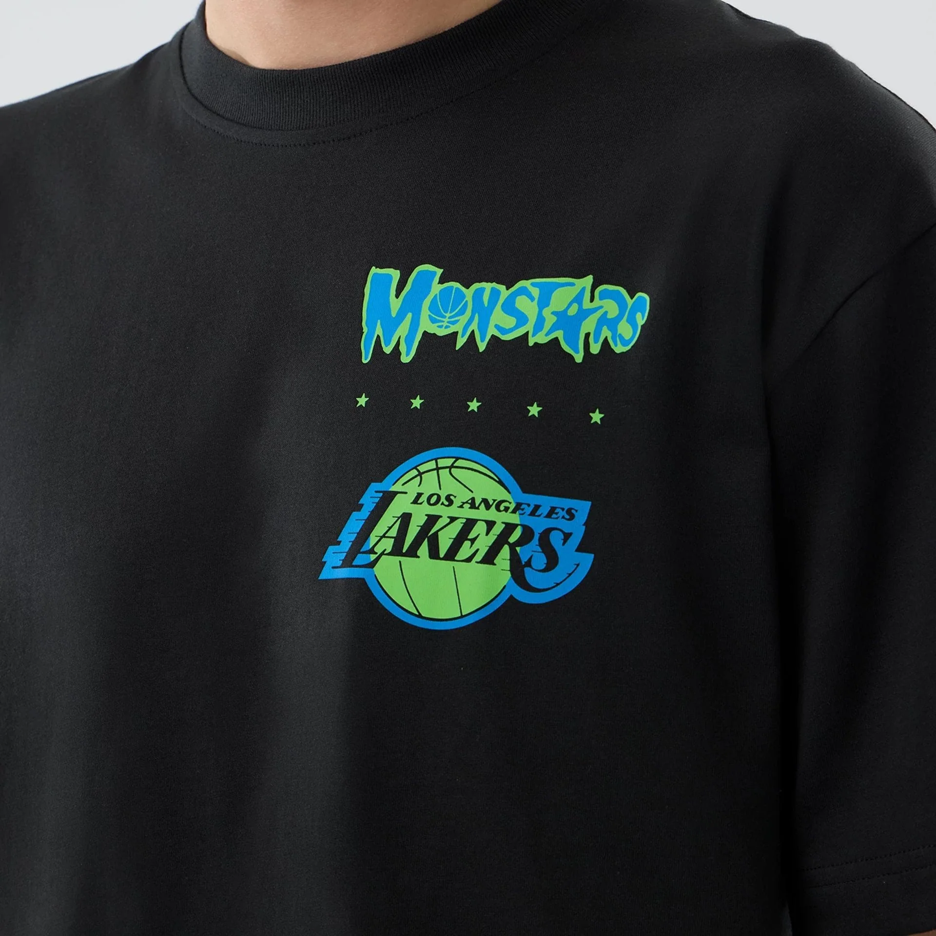LA Lakers Space Jam 2 X NBA Black T-Shirt - Image 3
