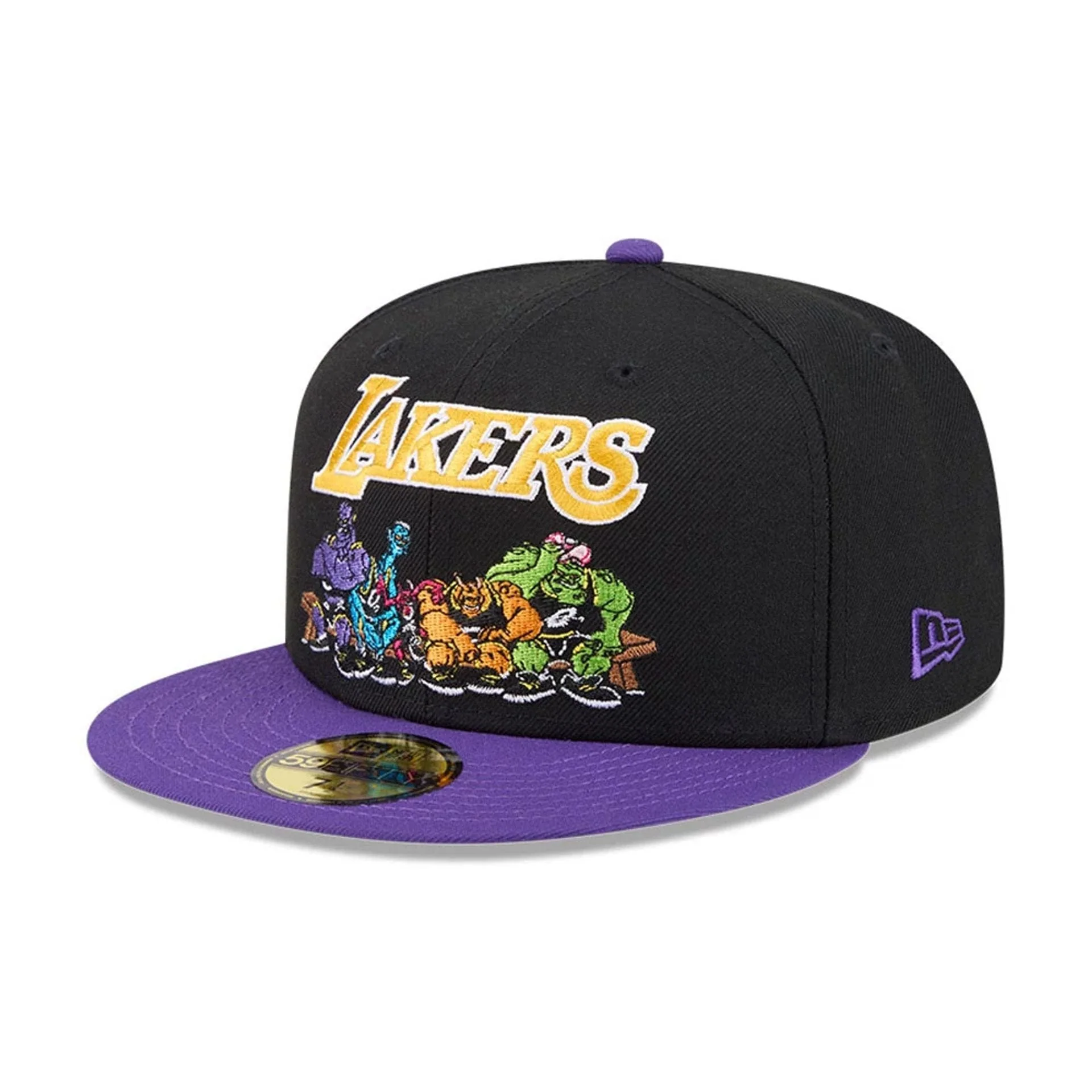 LA Lakers Space Jam Monstars Black 59FIFTY Fitted Cap - Image 4