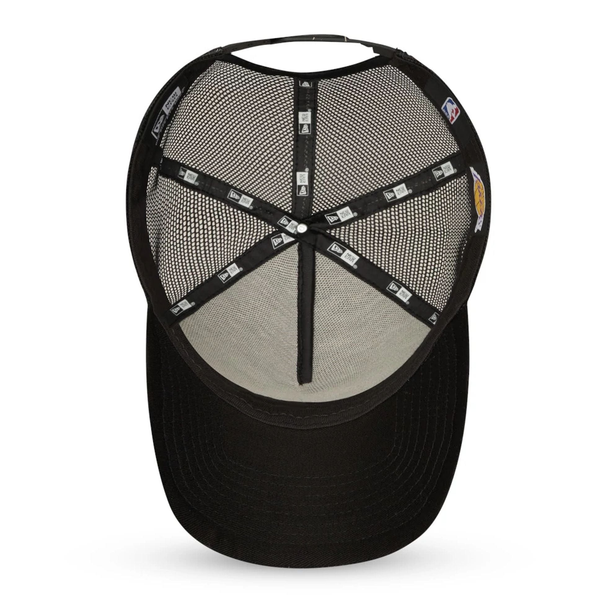 LA Lakers Tonal Black A-Frame Trucker Cap - Image 5