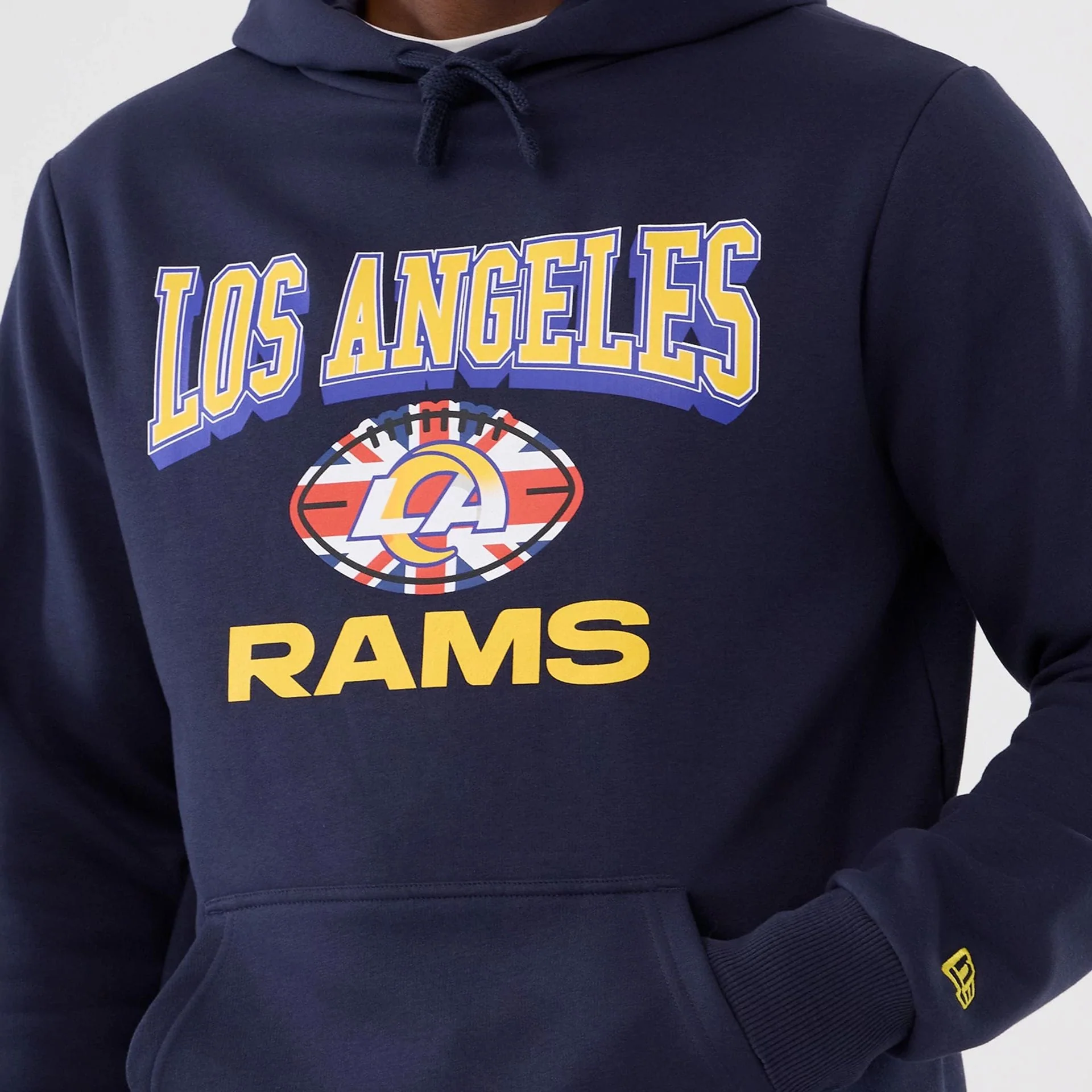 LA Rams NFL International Series Games 2025 Navy Pullover Hoodie - Image 3