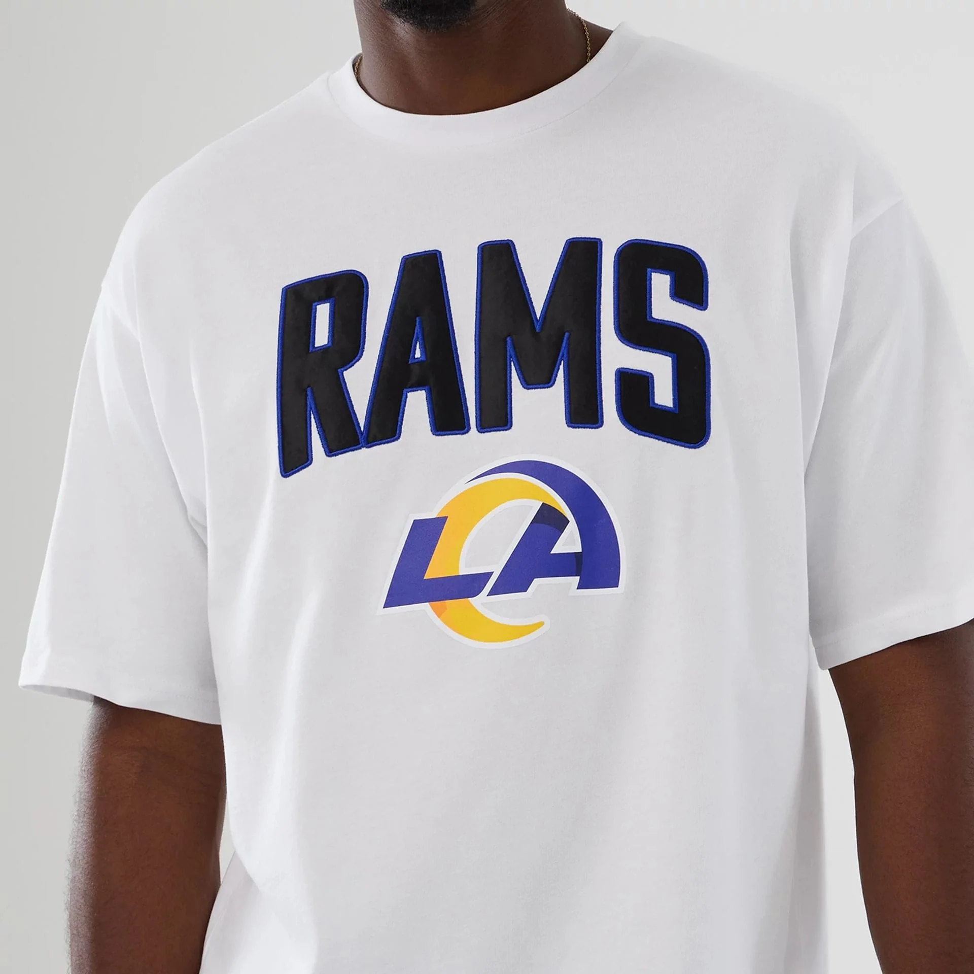 LA Rams NFL International Series Games 2025 White Premium T-Shirt - Image 3