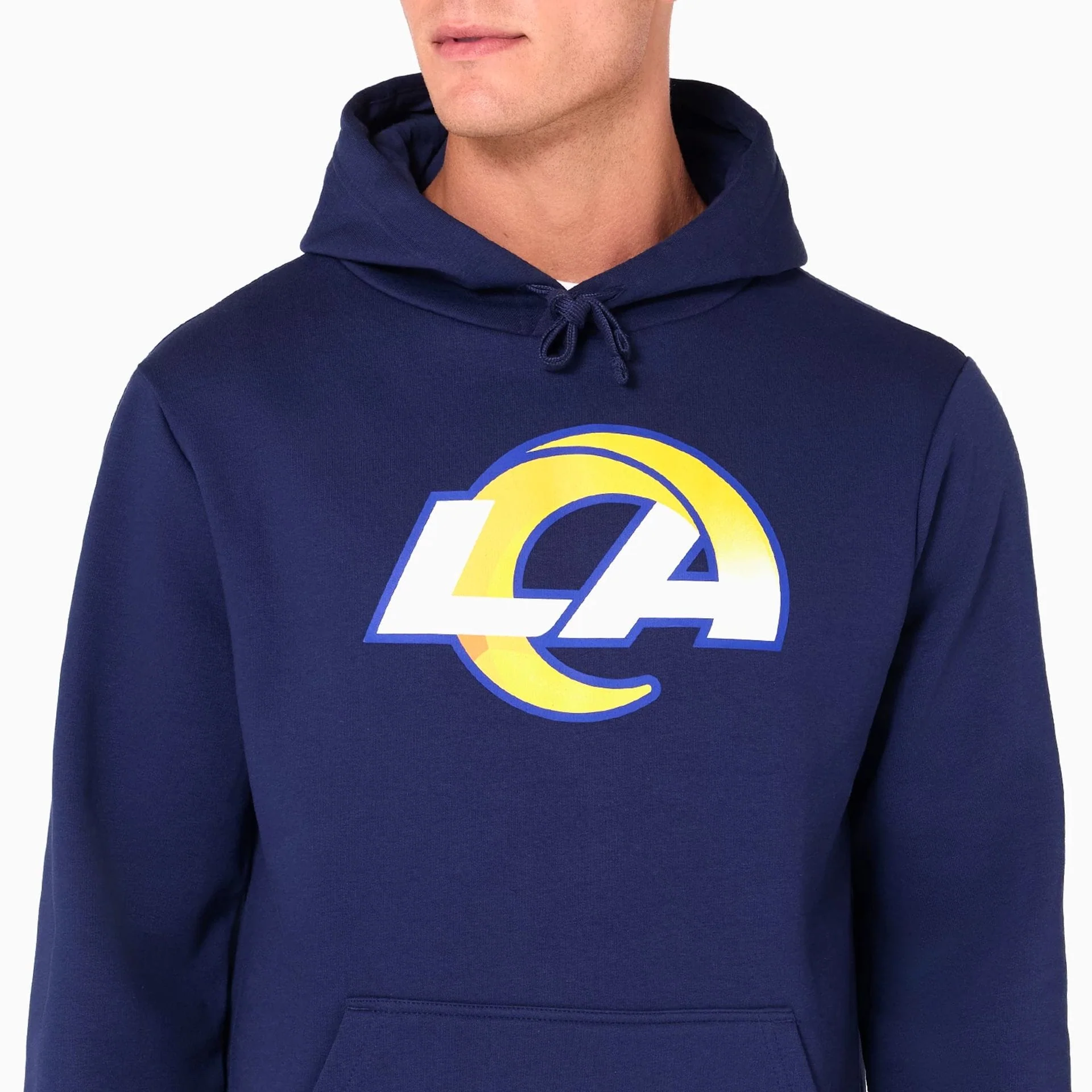 LA Rams NFL Navy Pullover Hoodie - Image 3