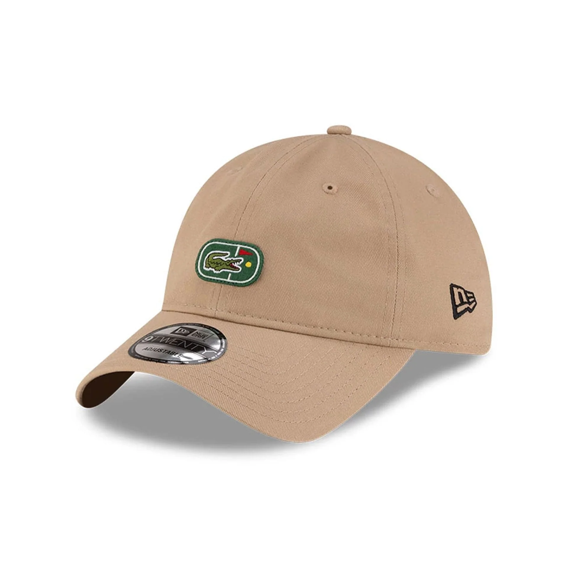 Lacoste X New Era Beige 9TWENTY Adjustable Cap - Image 2