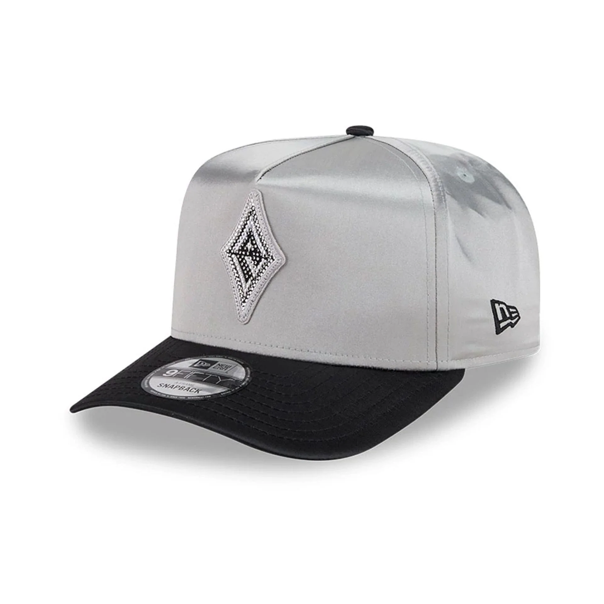 Las Vegas Aces WNBA Draft 2026 Silver 9FIFTY A-Frame Snapback Adjustable Cap - Image 3