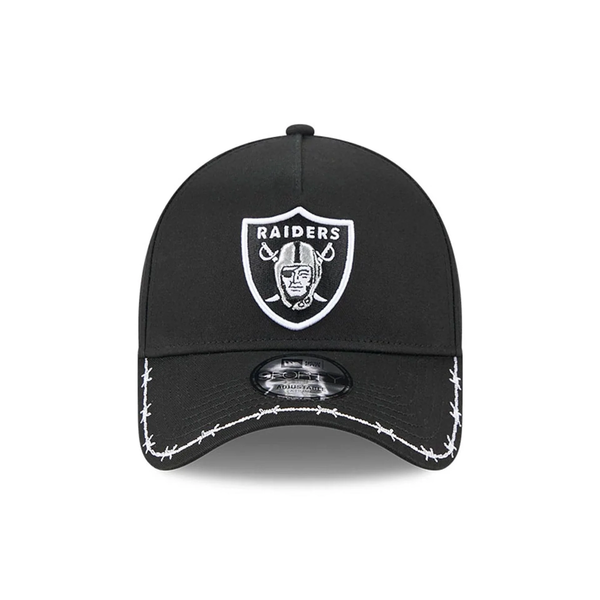 Las Vegas Raiders MLB Barb Visor Black 9FORTY A-Frame Adjustable Cap - Image 3