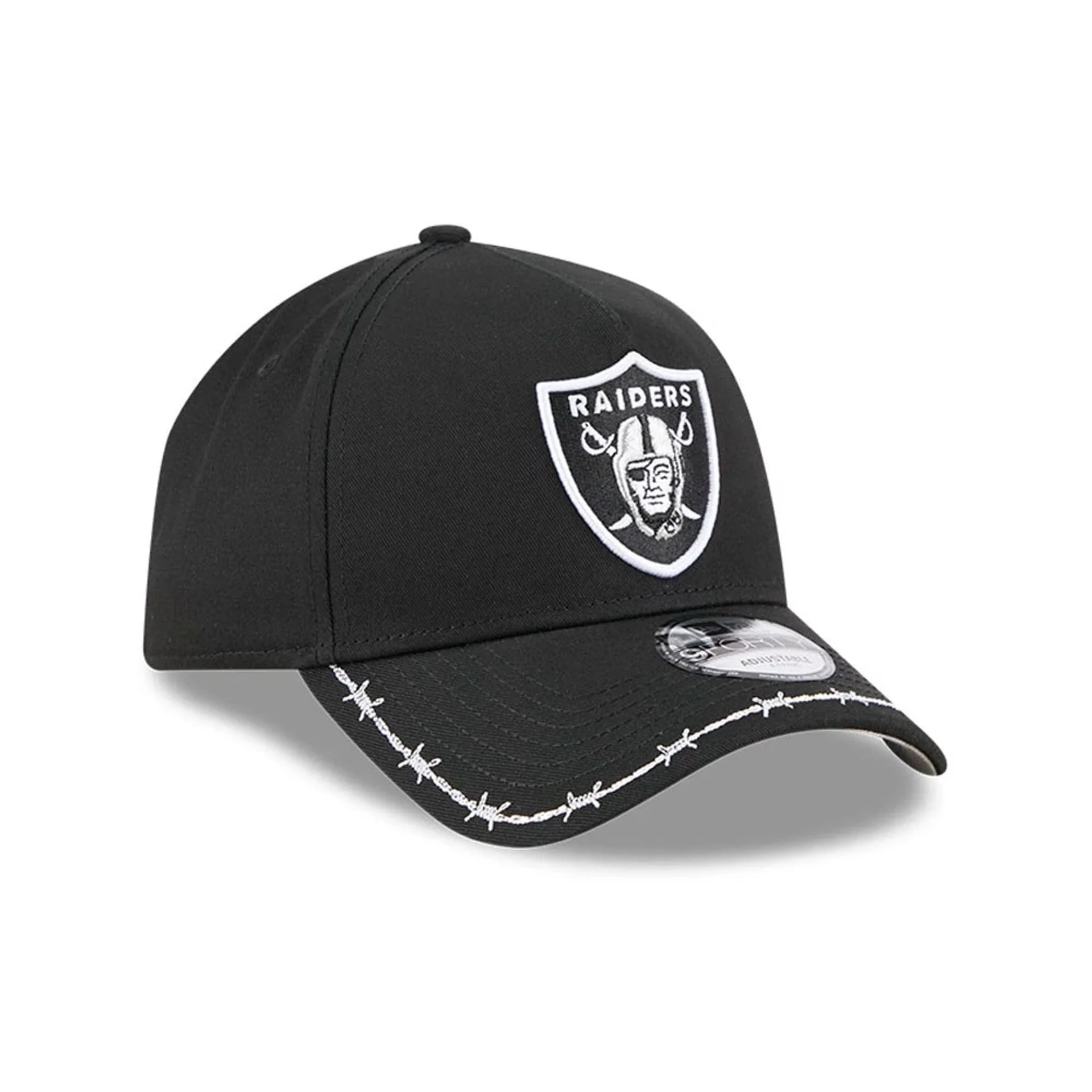 Las Vegas Raiders MLB Barb Visor Black 9FORTY A-Frame Adjustable Cap - Image 4