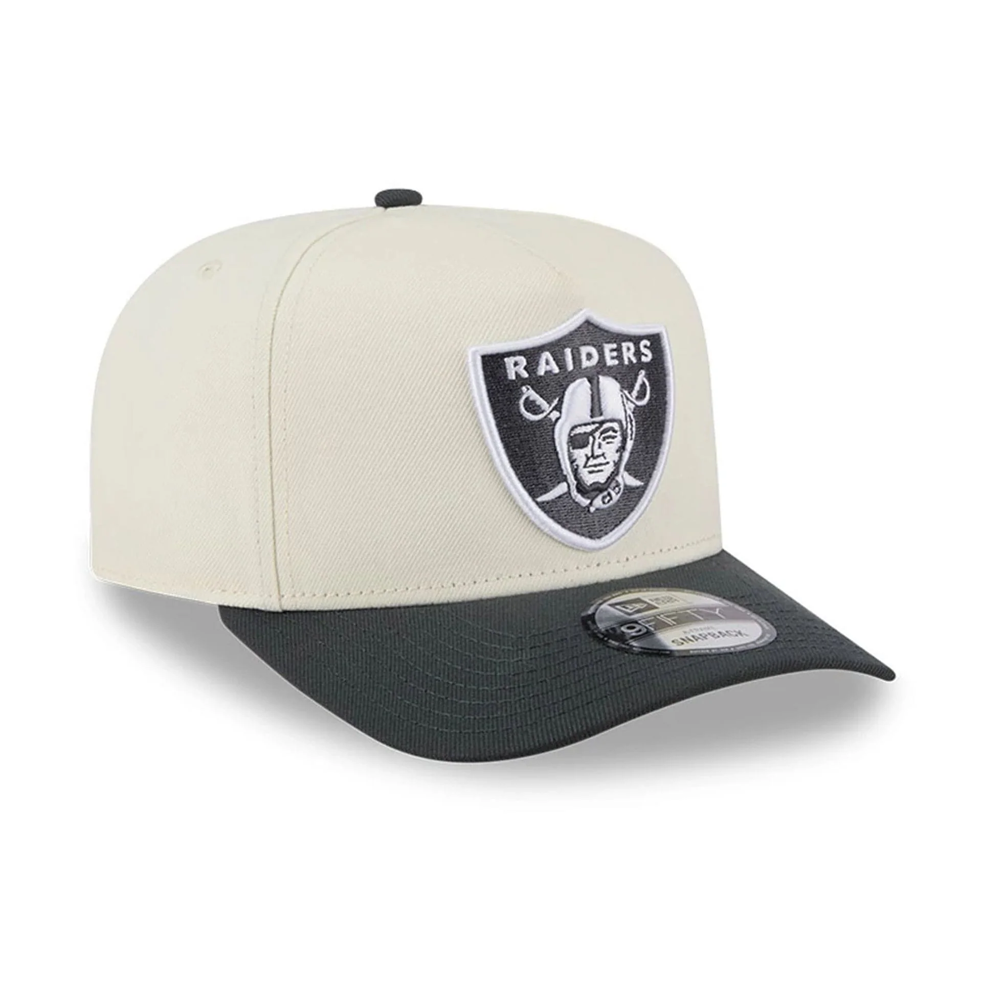 Las Vegas Raiders MLB Chrome Cream 9FIFTY A-Frame Snapback Adjustable Cap - Image 4