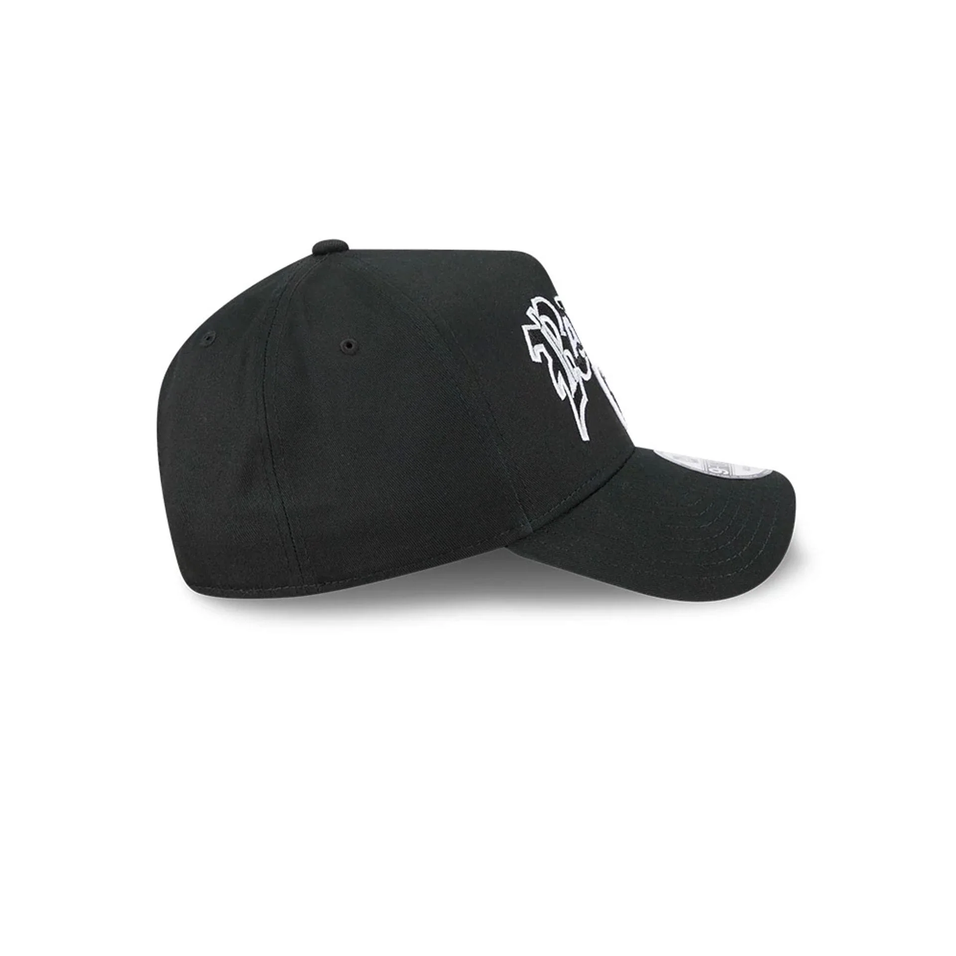 Las Vegas Raiders NBA Multi Letter Black 9FORTY A-Frame Adjustable Cap - Image 6