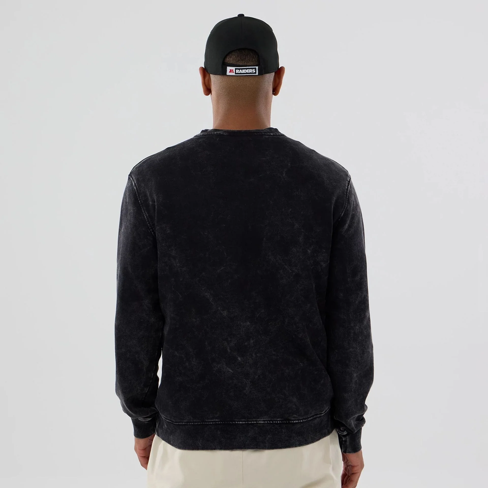 Las Vegas Raiders NFL Black Crew Neck Sweater - Image 2