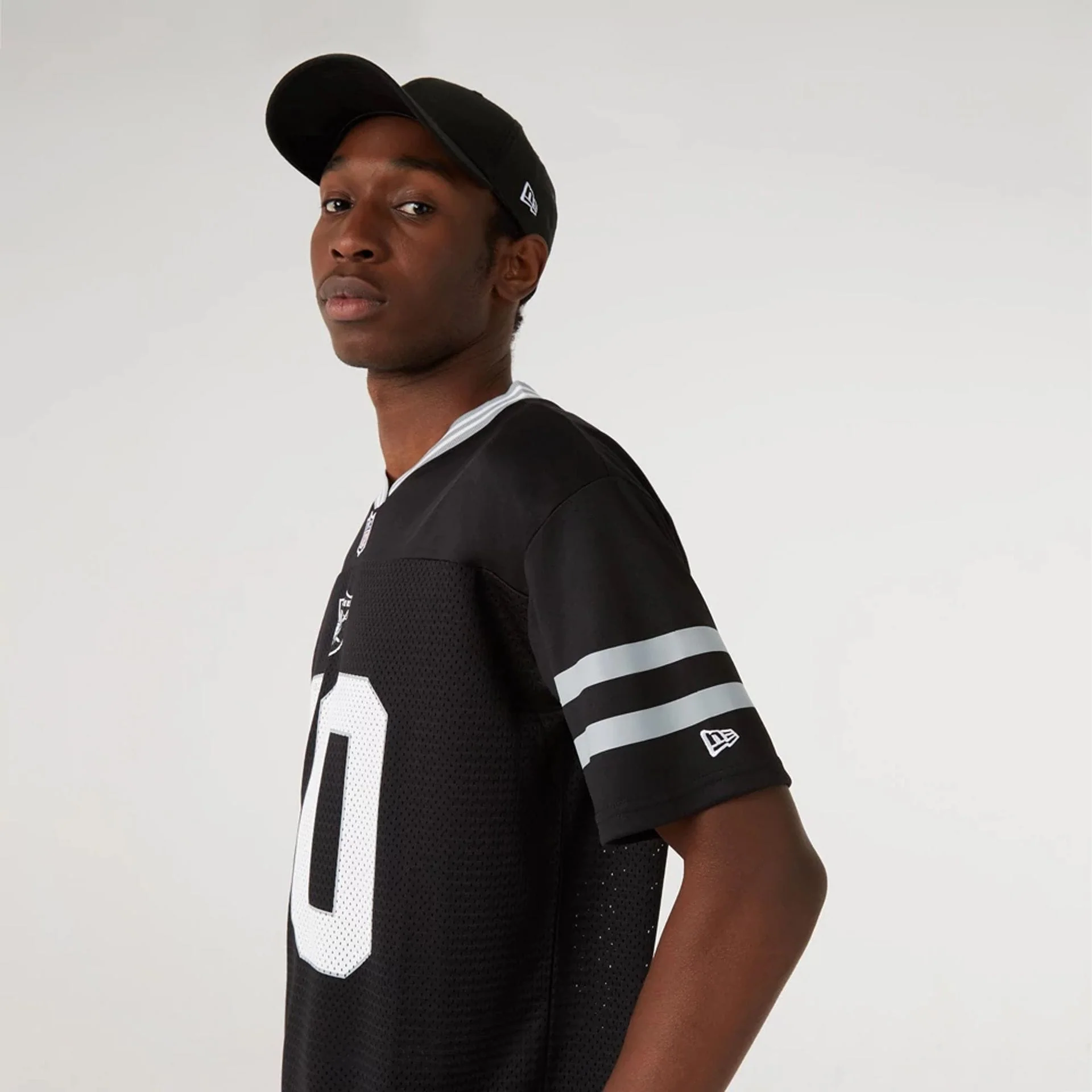 Las Vegas Raiders NFL Black Mesh T-Shirt - Image 2