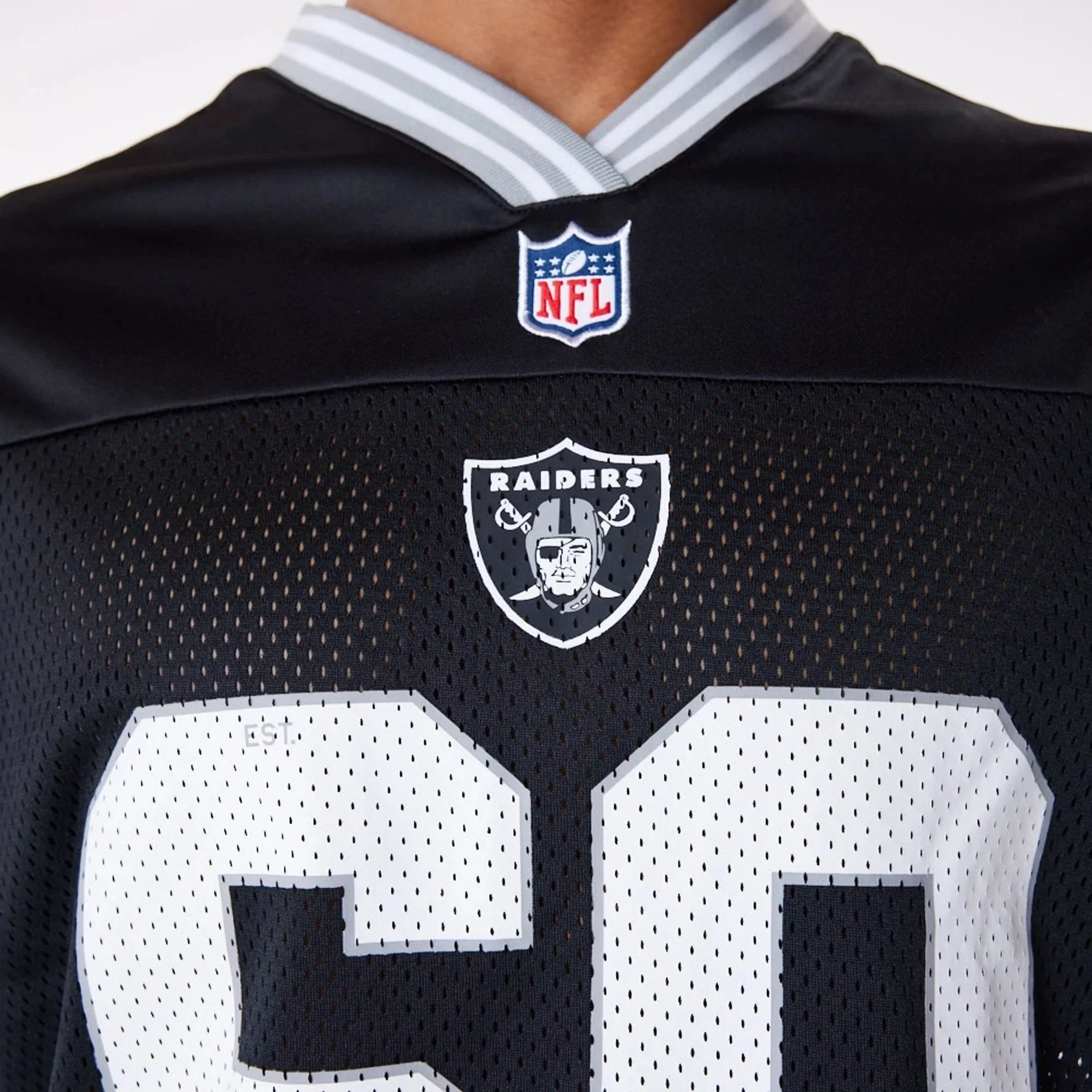 Las Vegas Raiders NFL Black Mesh T-Shirt - Image 4