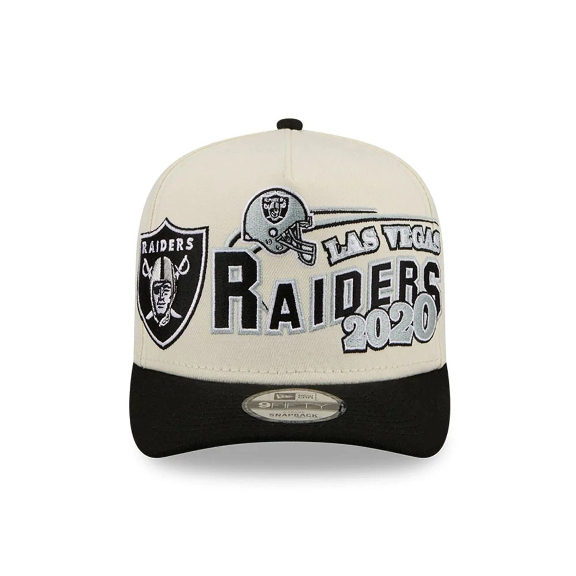 Las Vegas Raiders NFL Classic White 9FIFTY A-Frame Snapback Adjustable Cap - Image 3