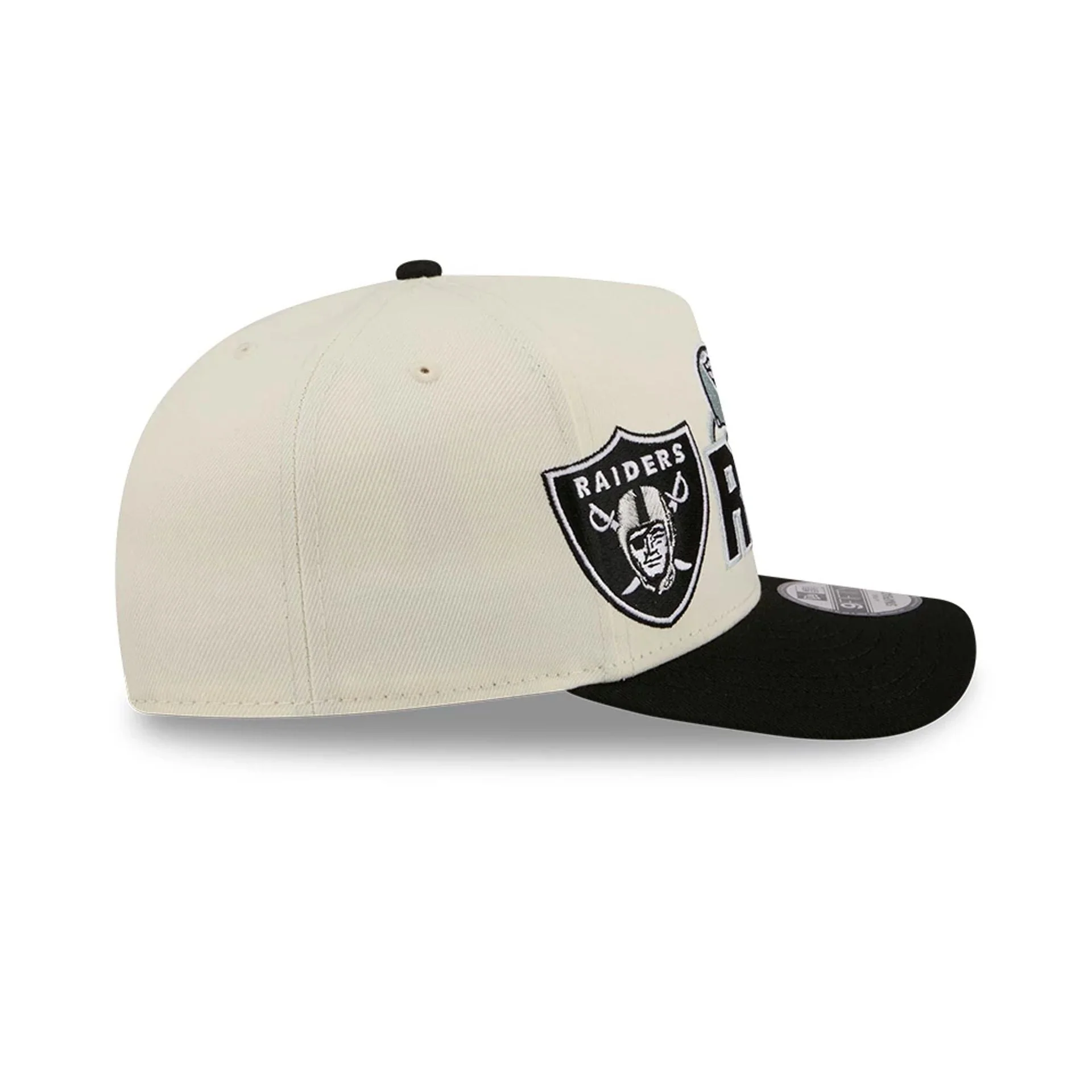 Las Vegas Raiders NFL Classic White 9FIFTY A-Frame Snapback Adjustable Cap - Image 6