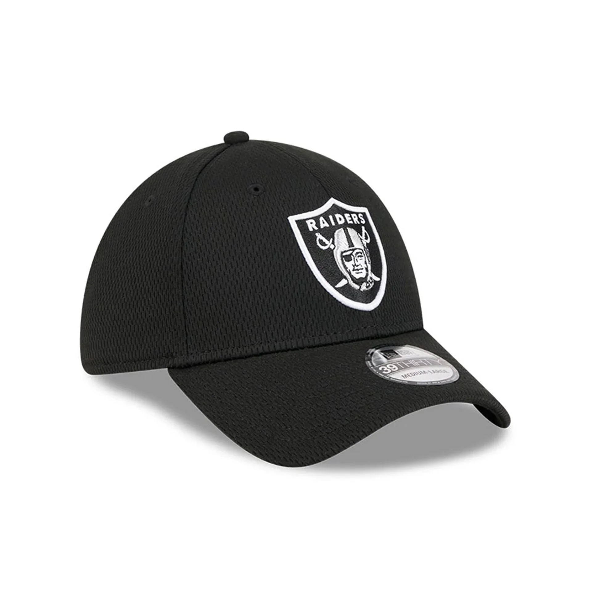 Las Vegas Raiders NFL Evergreen Black 39THIRTY Stretch Fit Cap - Image 3